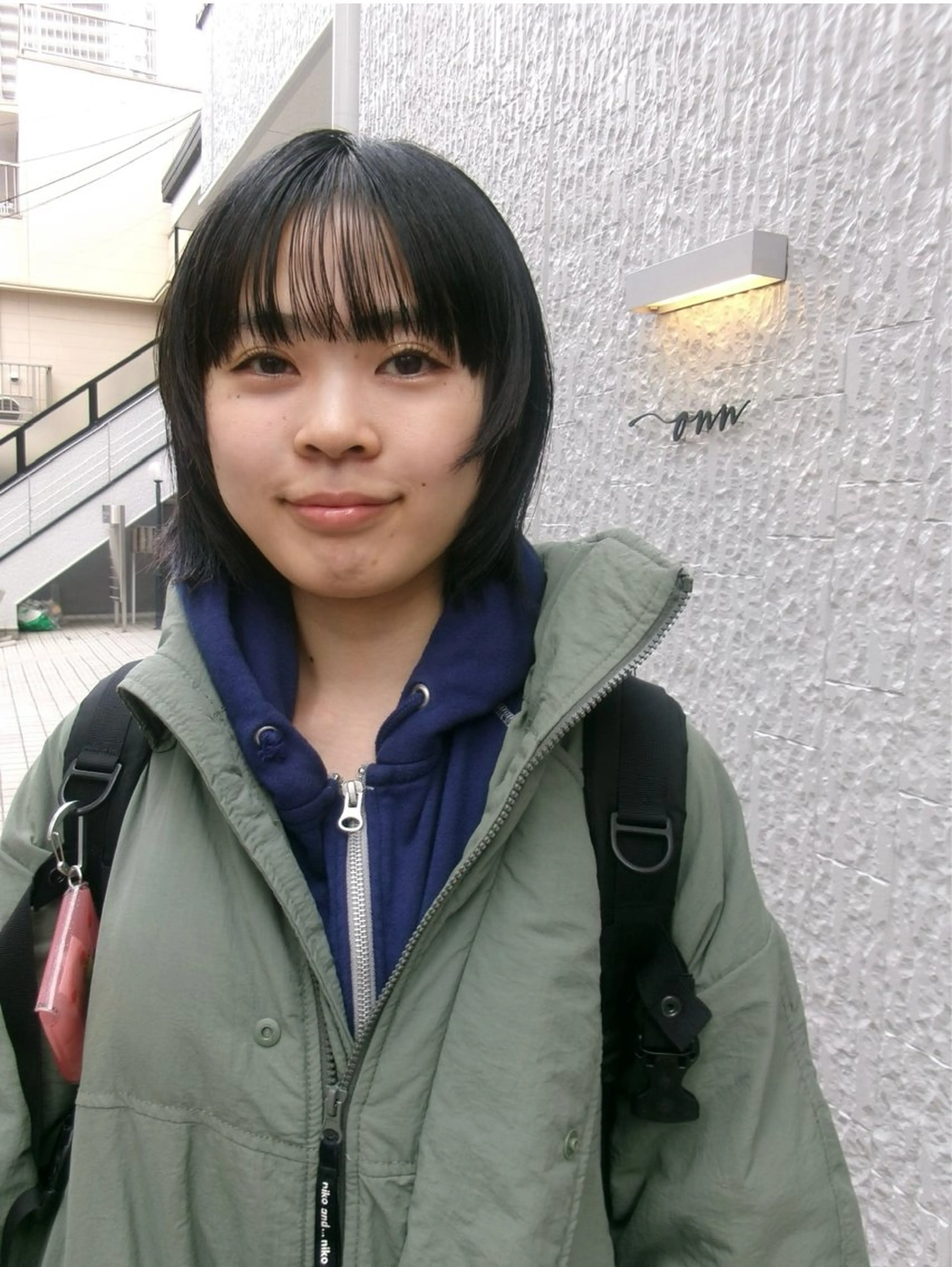ショート ボブ 顔まわりレイヤー 顔周りカット レイヤーカット カット OHASHI HANAMIのヘアスタイル