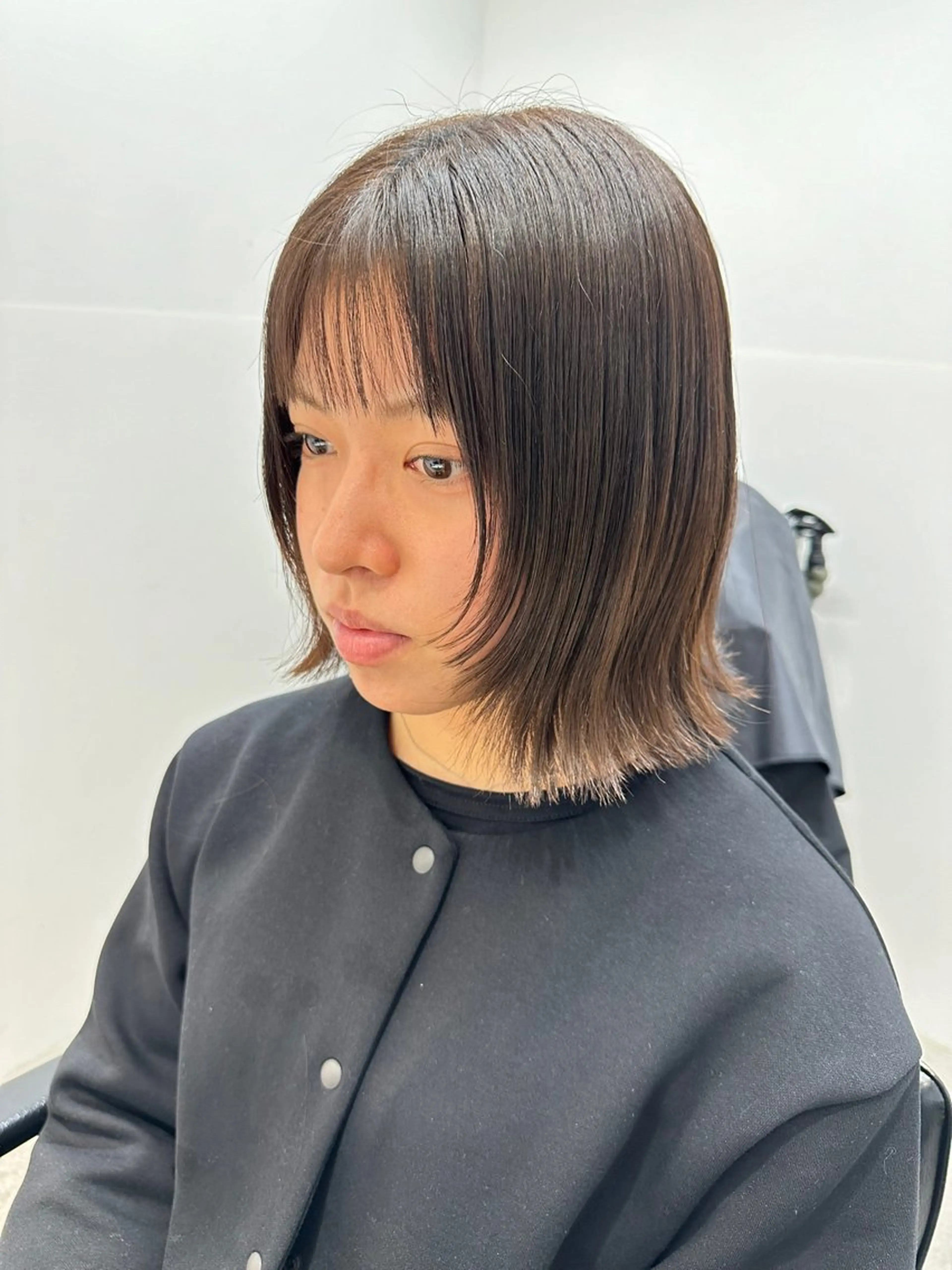 ショート 顔まわりレイヤー レイヤーカット カット ナチュラル特化 低価格/ＪＯのヘアスタイル