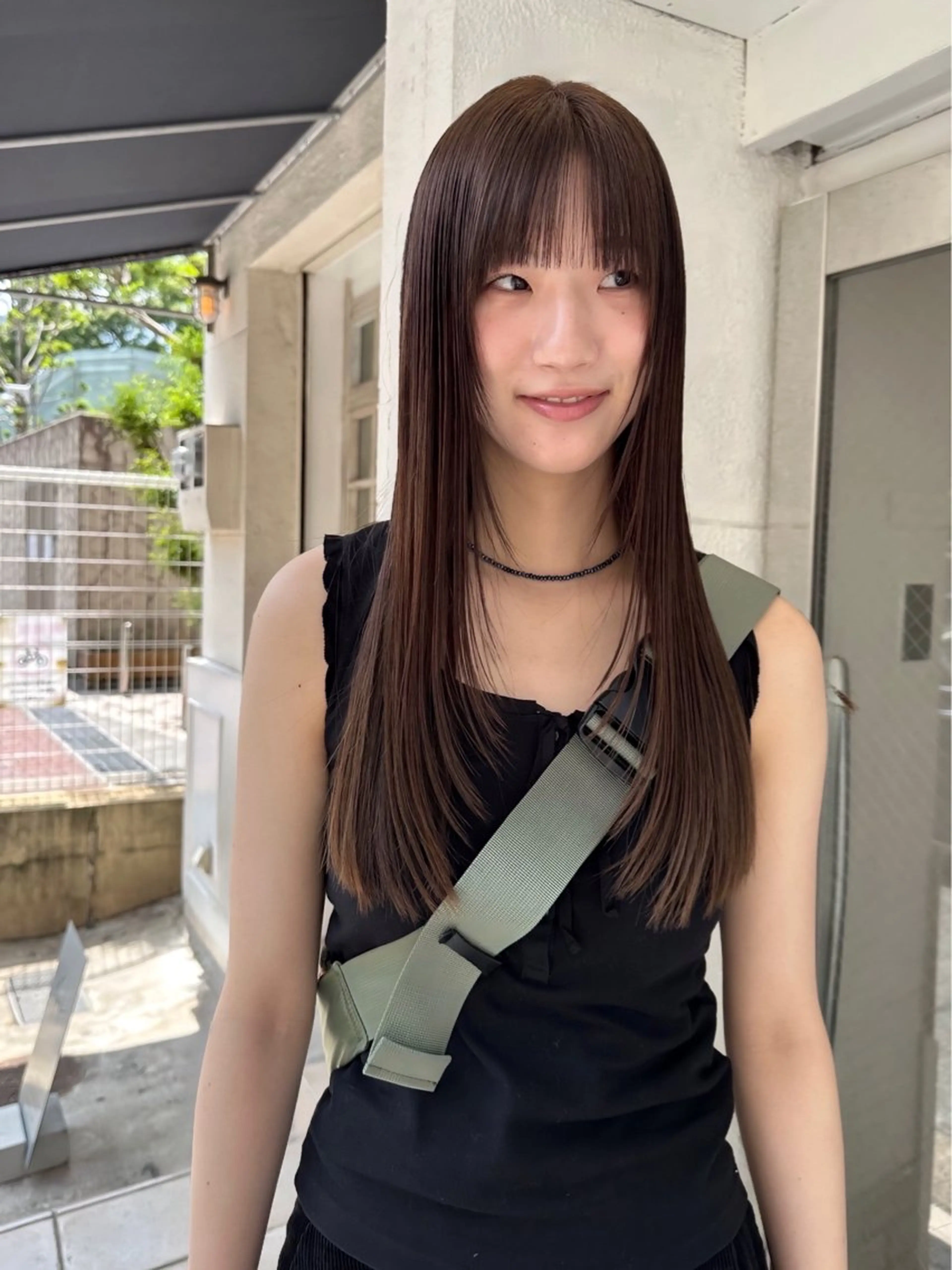 ロング カラー ケアカラー カット ヘアカラー Manaka🟤 今泉　Musiiikのヘアスタイル