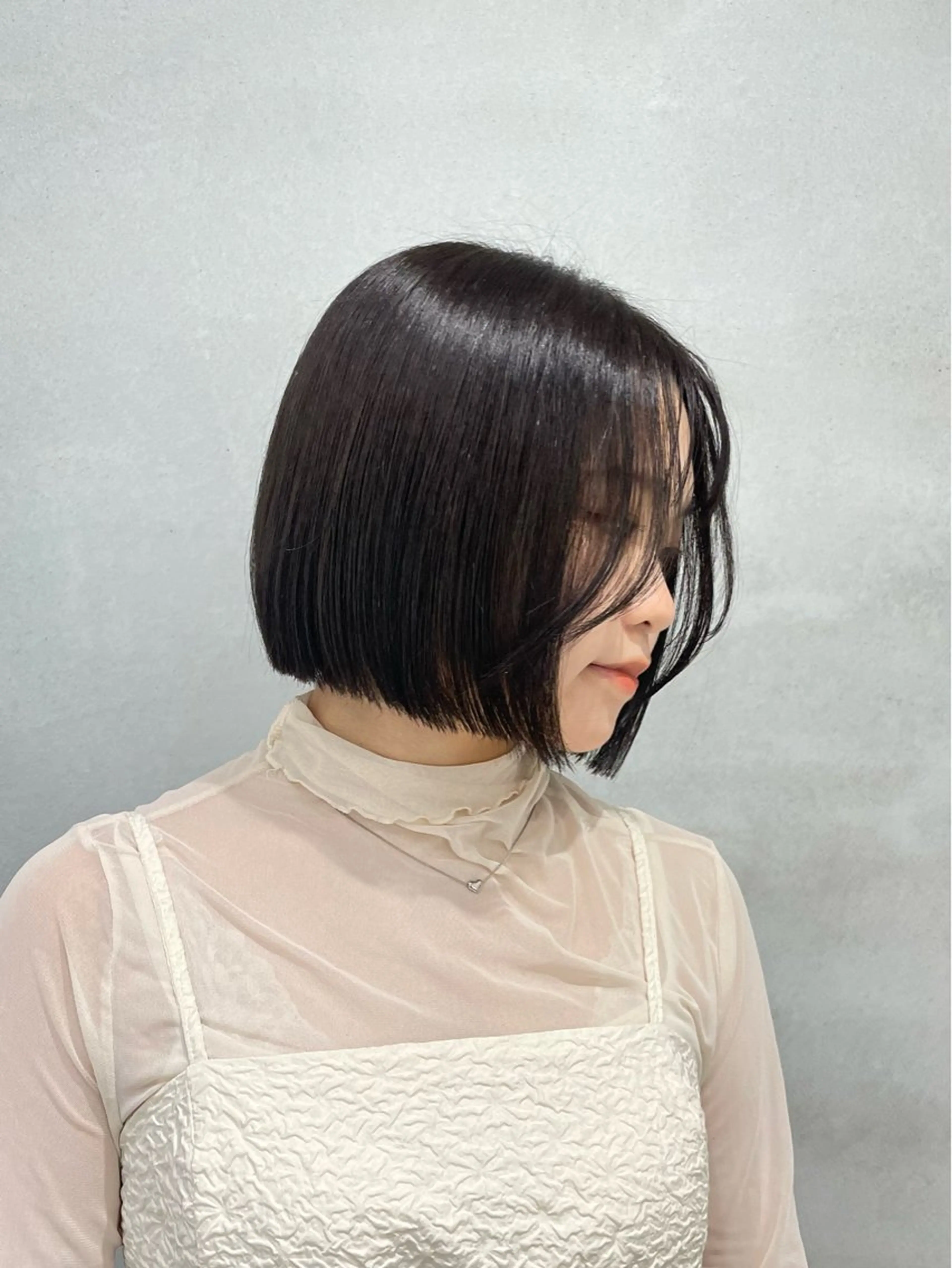 ショート 切りっぱなしボブ ボブ 盛れるヘア♡ 韓国Styleのヘアスタイル
