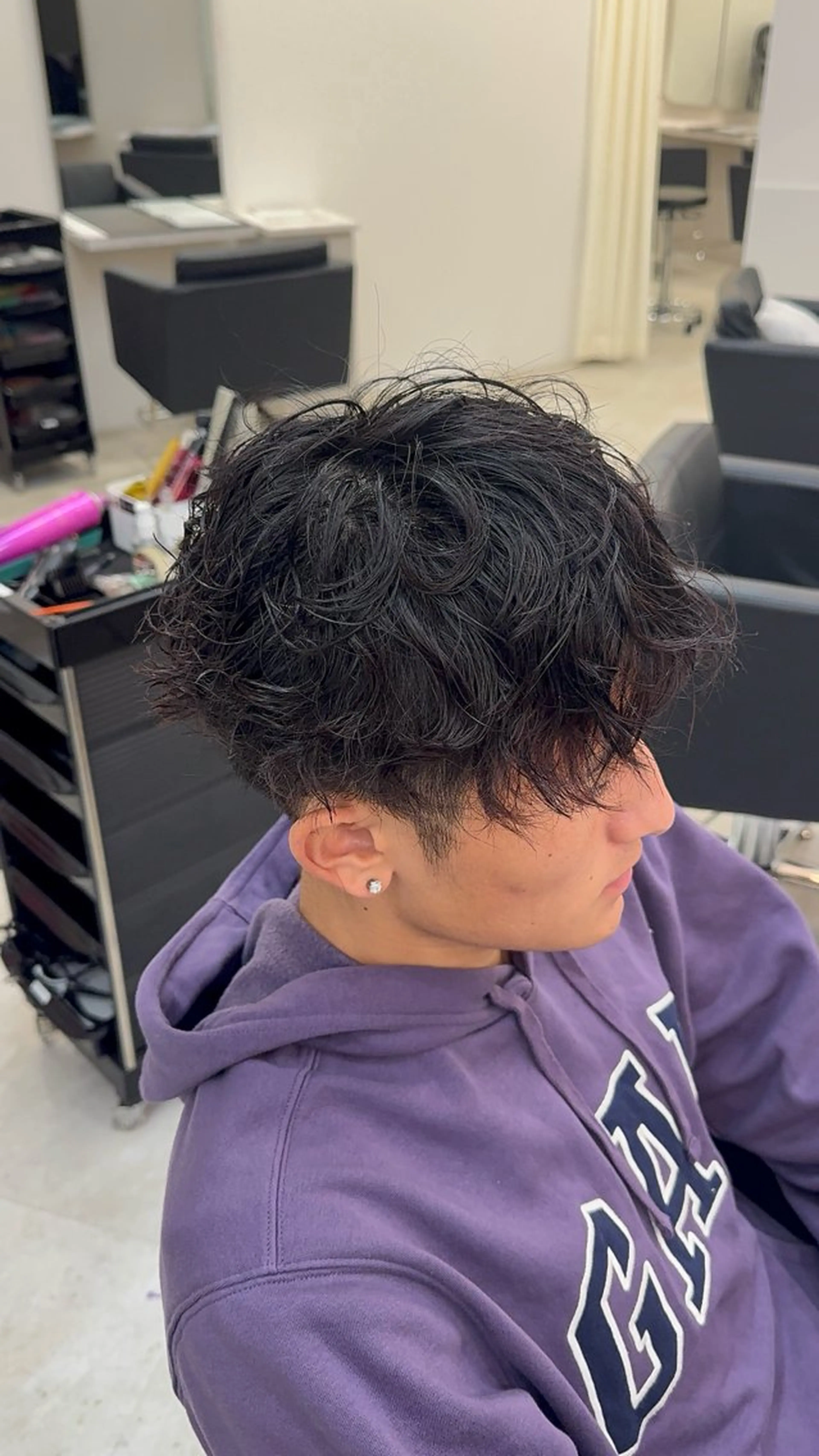 ショート カット パーマ 箕面/ボブ/ 髪質改善/加藤優眞のヘアスタイル