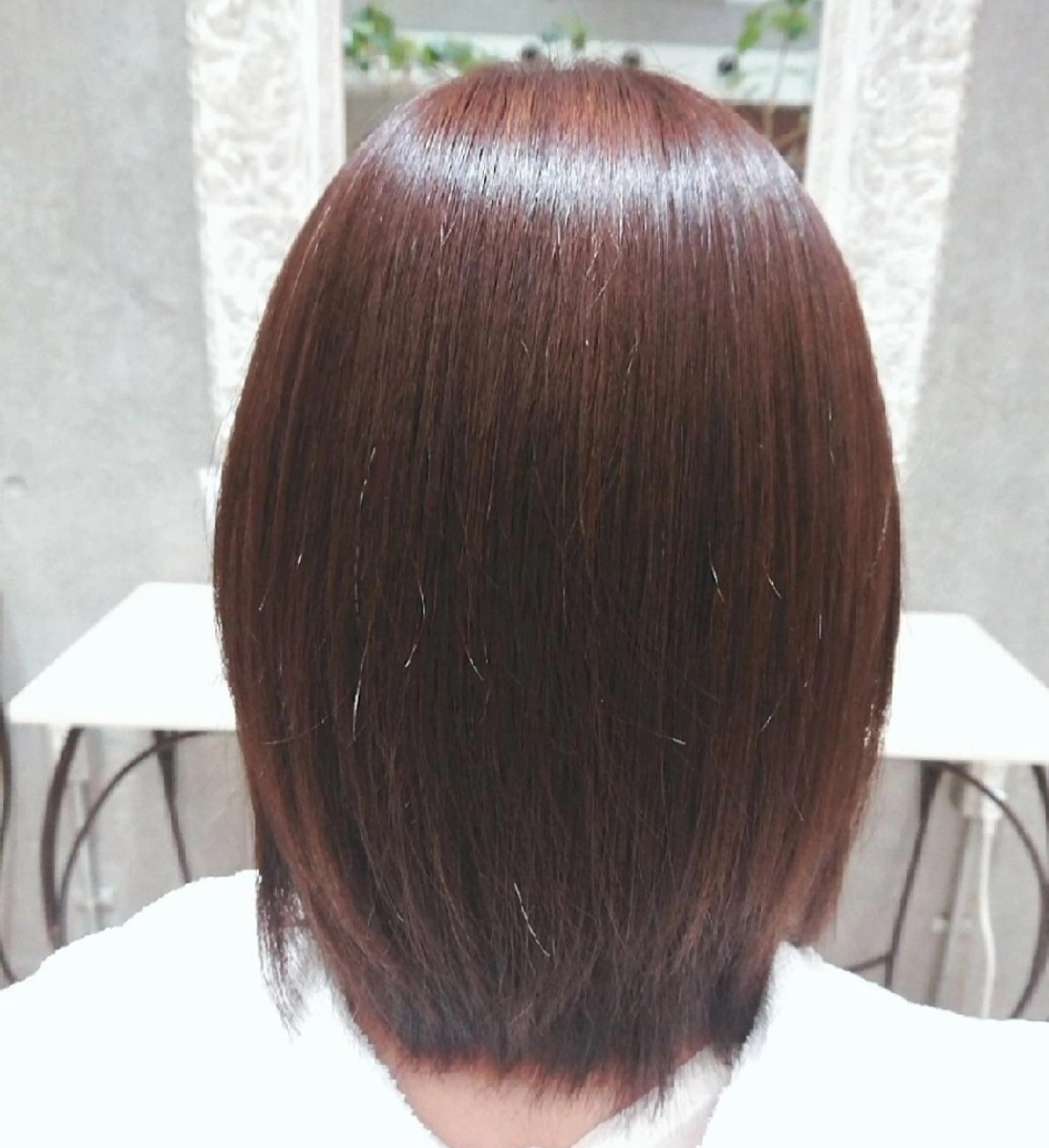 ミディアム パーマ 縮毛矯正 縮毛矯正 【縮毛矯正/髪質改善 カラー】yumiのヘアスタイル