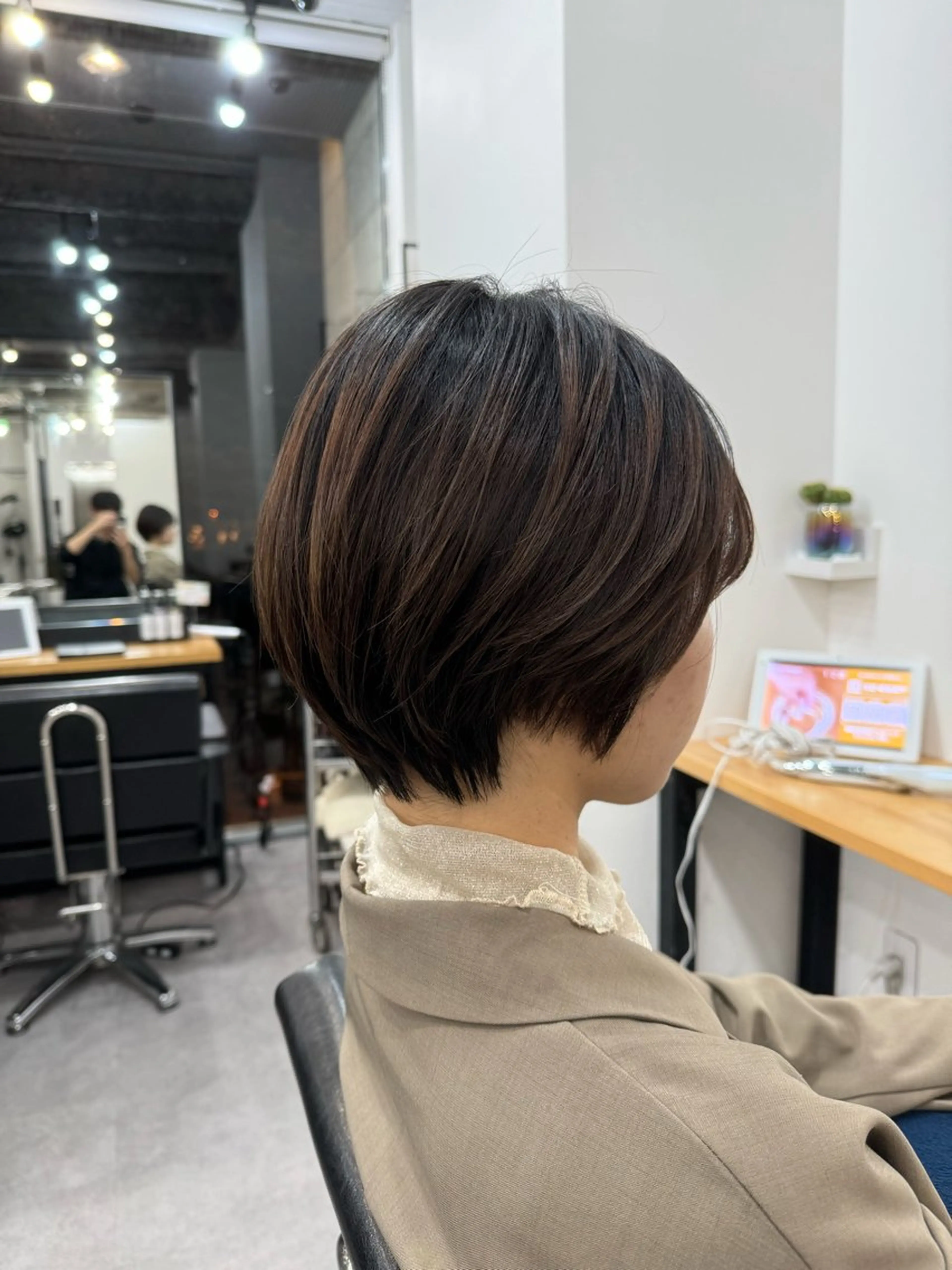 ショート のり🐼顔まわり/ 韓国/レイヤーカットのヘアスタイル