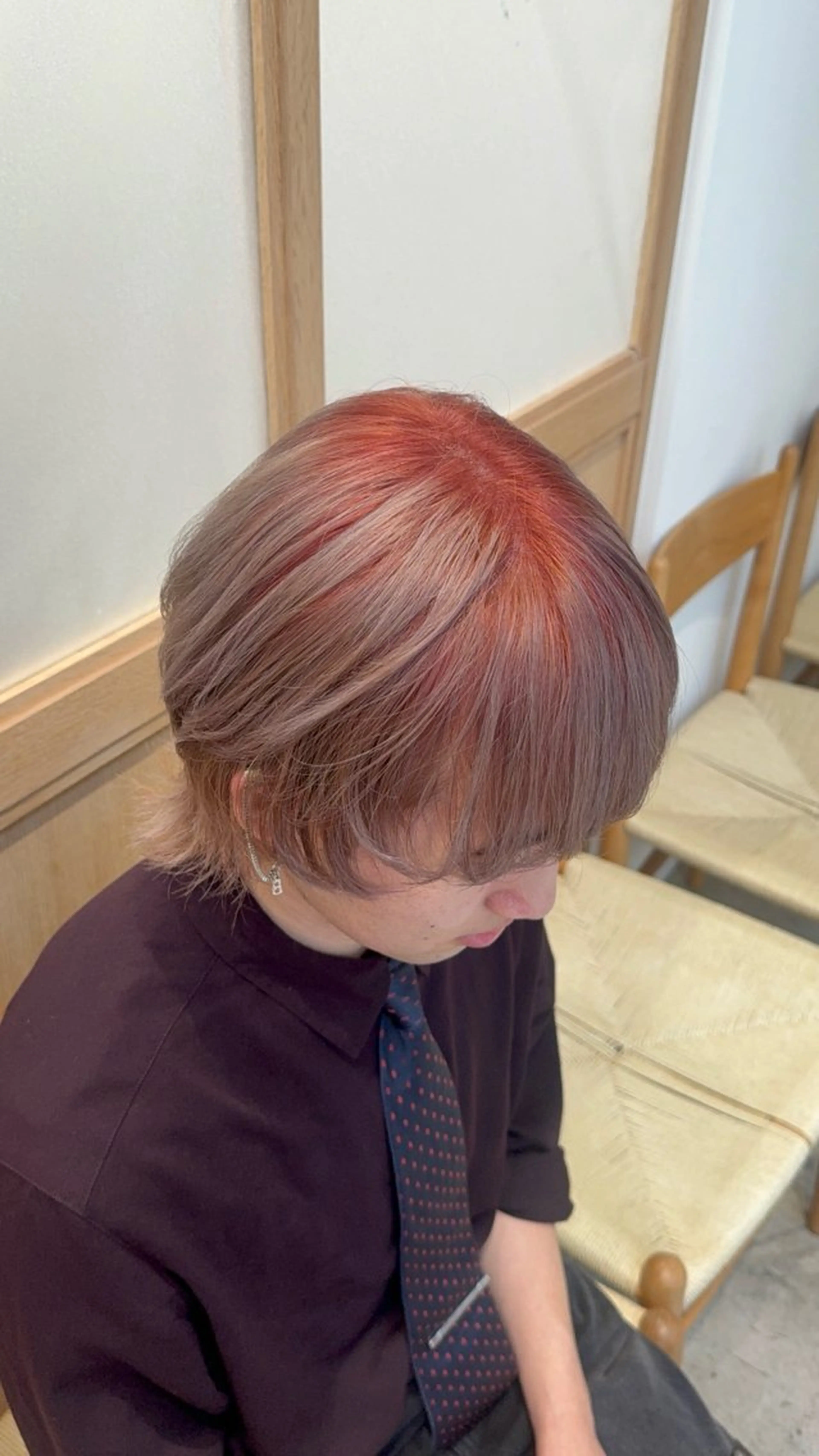 ショート メンズ カット ヘアカラー トリートメント 🦋透明感カラー /ケアブリーチ🦋のヘアスタイル