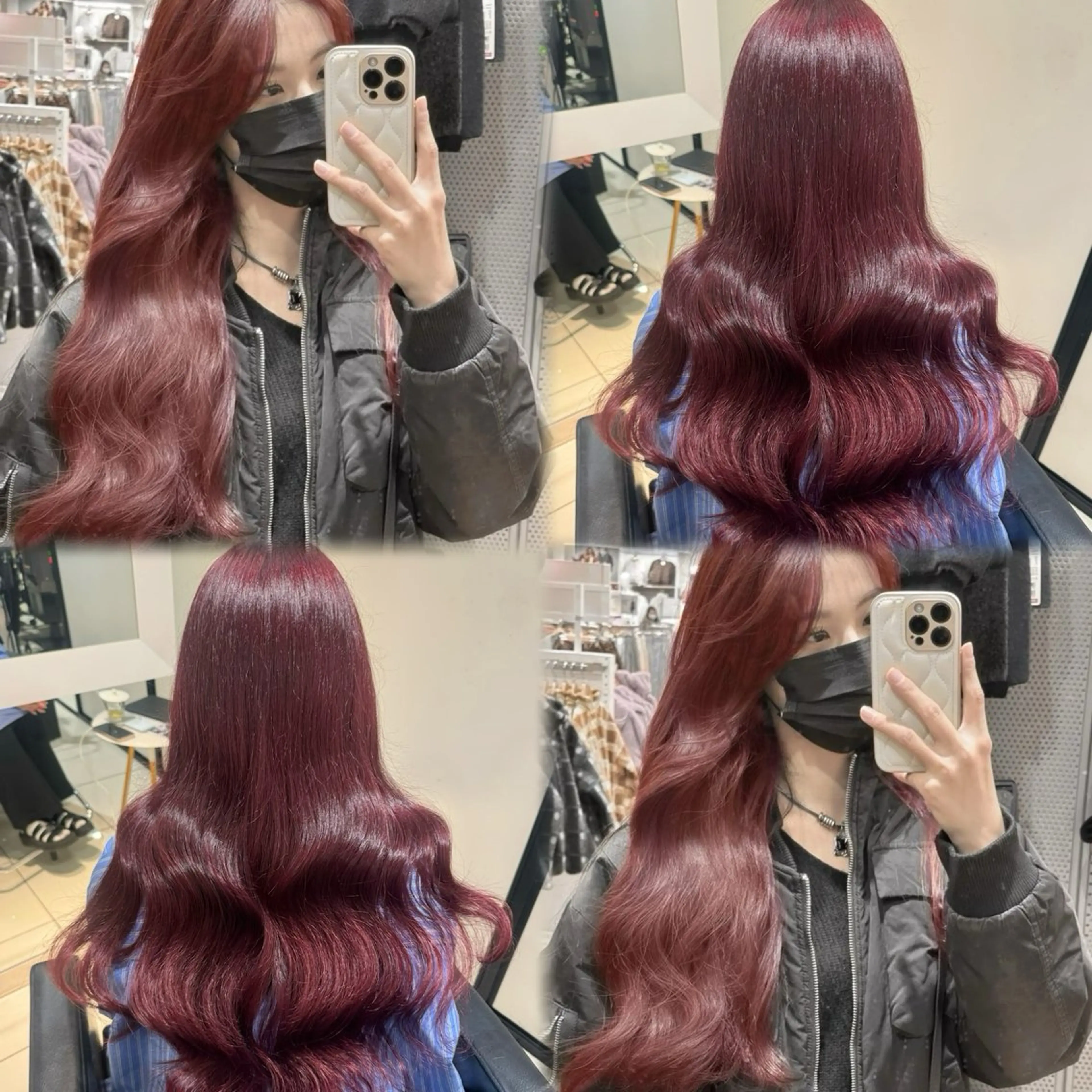 ロング カラー ブリーチ ブリーチなしカラー ピンクカラー カット ヘアカラー トリートメント ブリーチなしカラー kana🐱のヘアスタイル