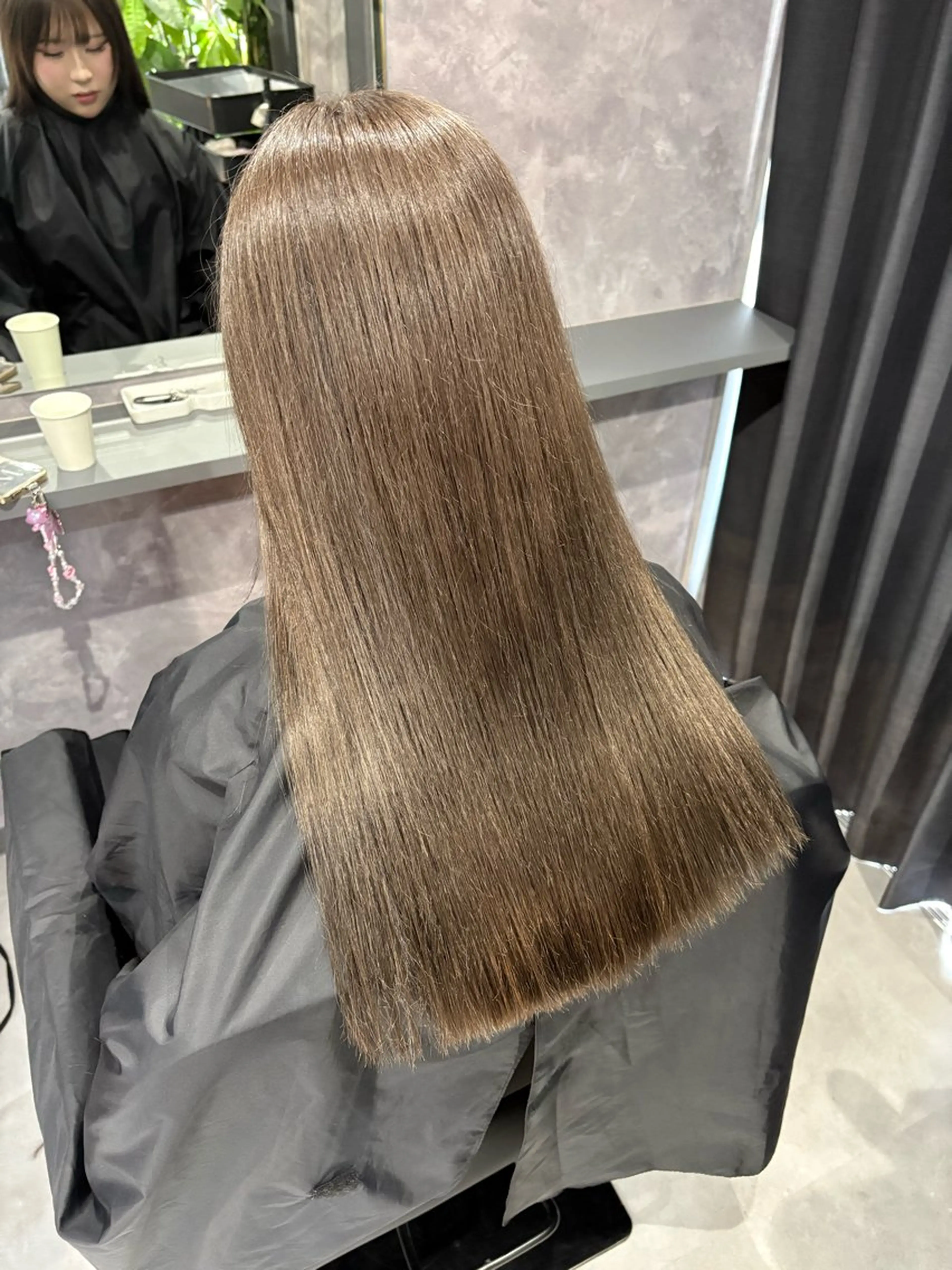 ロング カラー カット ヘアカラー トリートメント nameless miichiのヘアスタイル