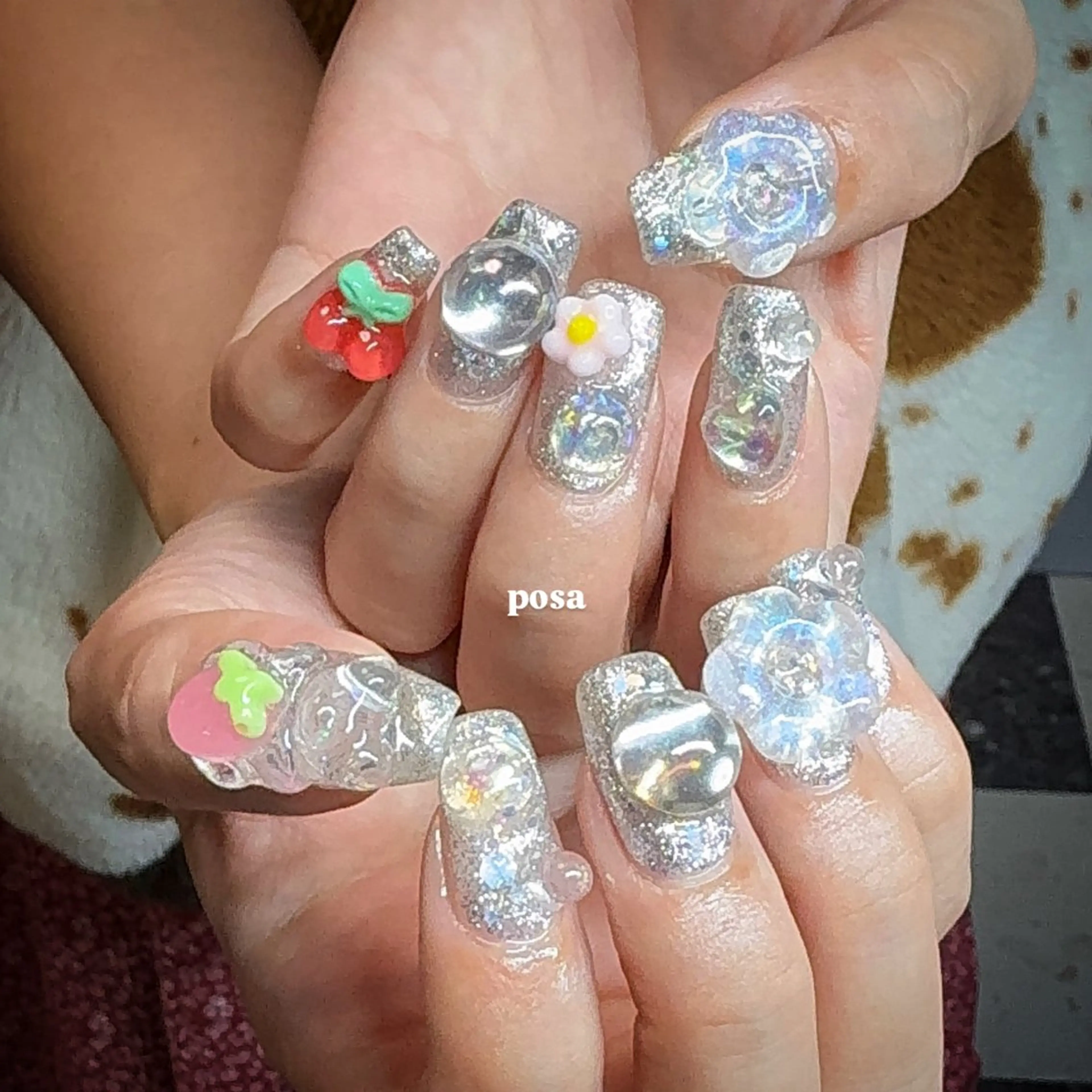 ネイル シンプルネイル ハンドネイル posa nail モエミのネイルデザイン