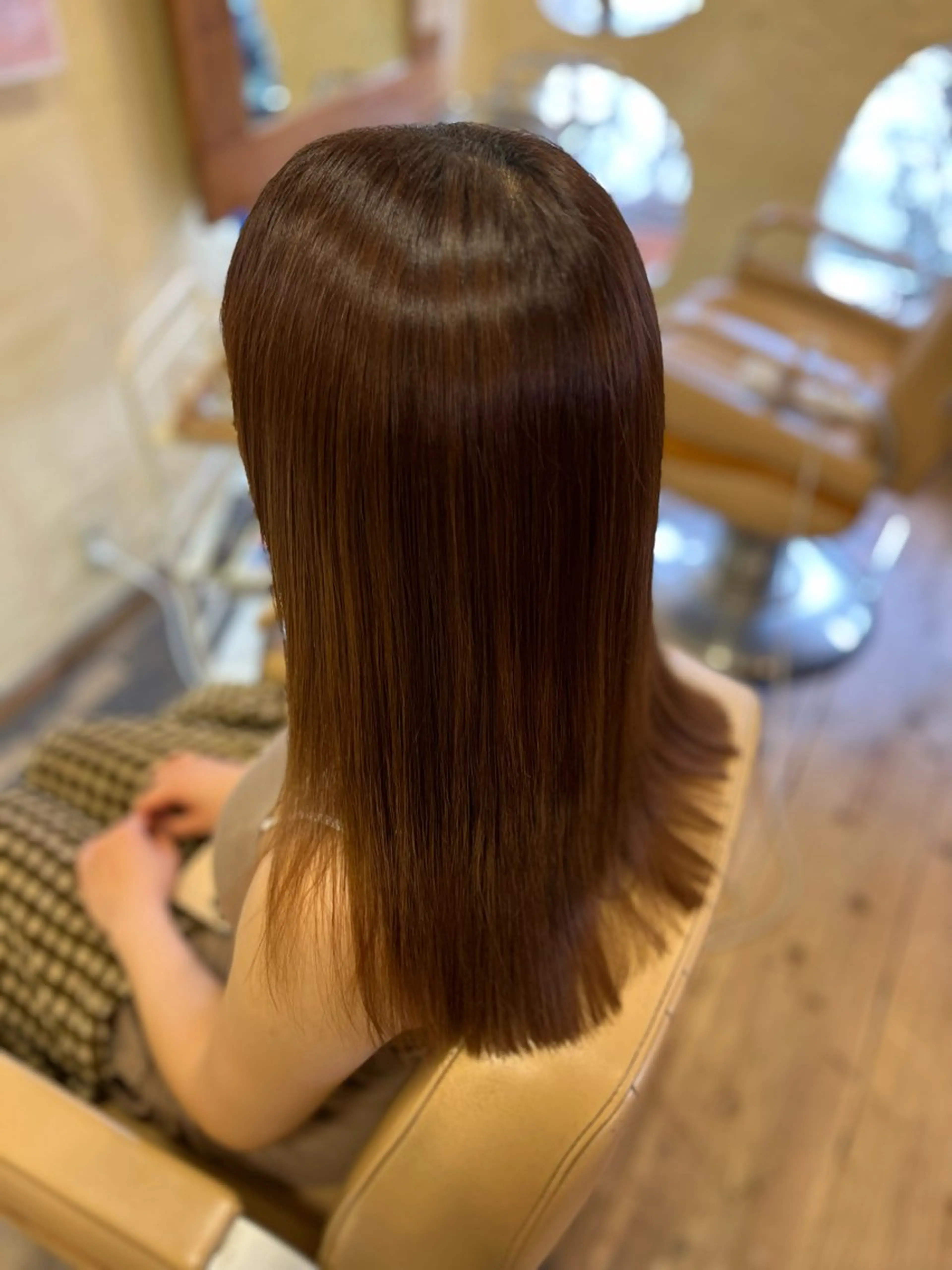 セミロング 髪質改善 トリートメント カット トリートメント ヘアセット 柘植 雅大のヘアスタイル