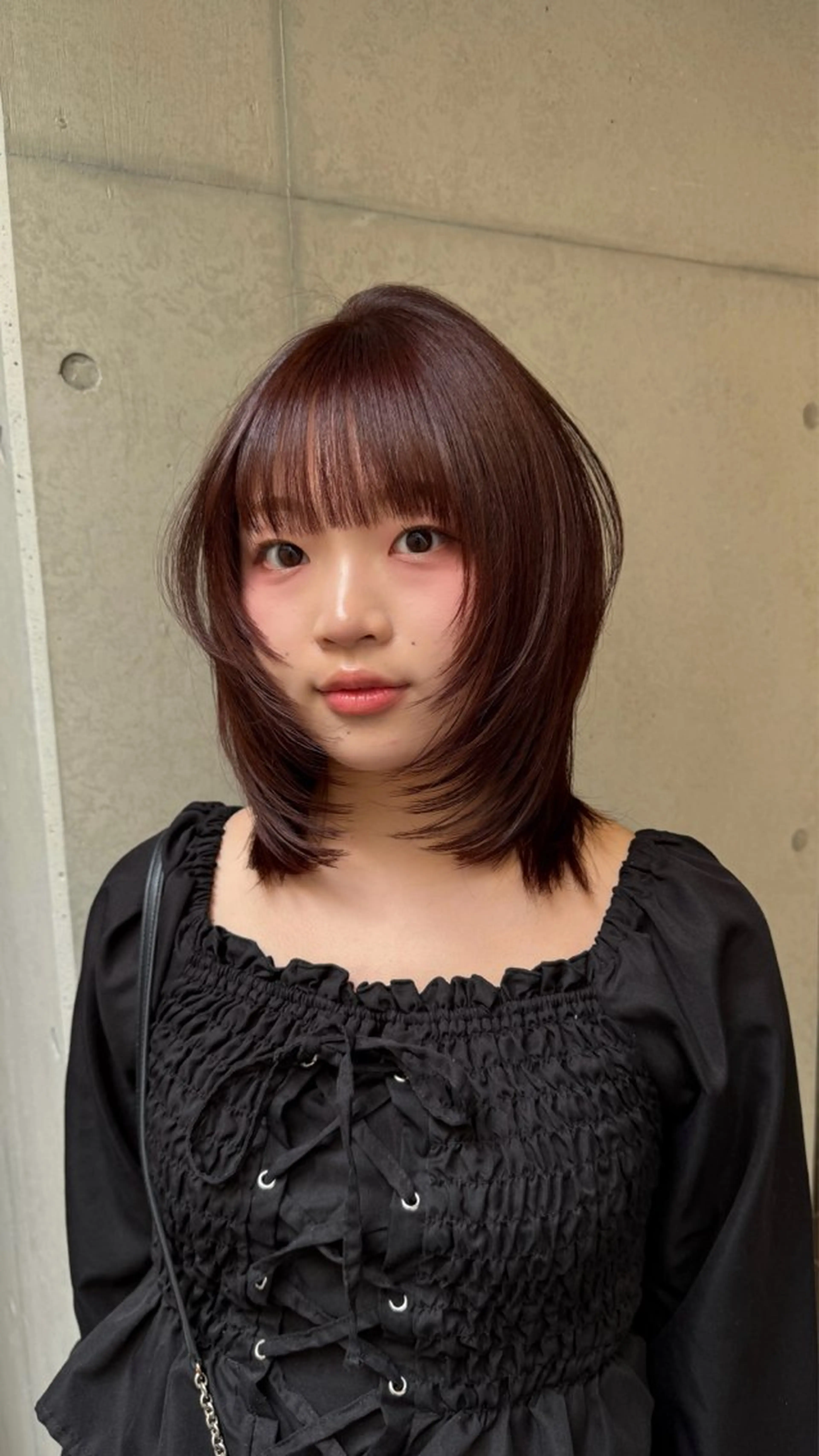 ミディアム カラー カット ヘアカラー だいち/ブリーチ/ レイヤーカットのヘアスタイル