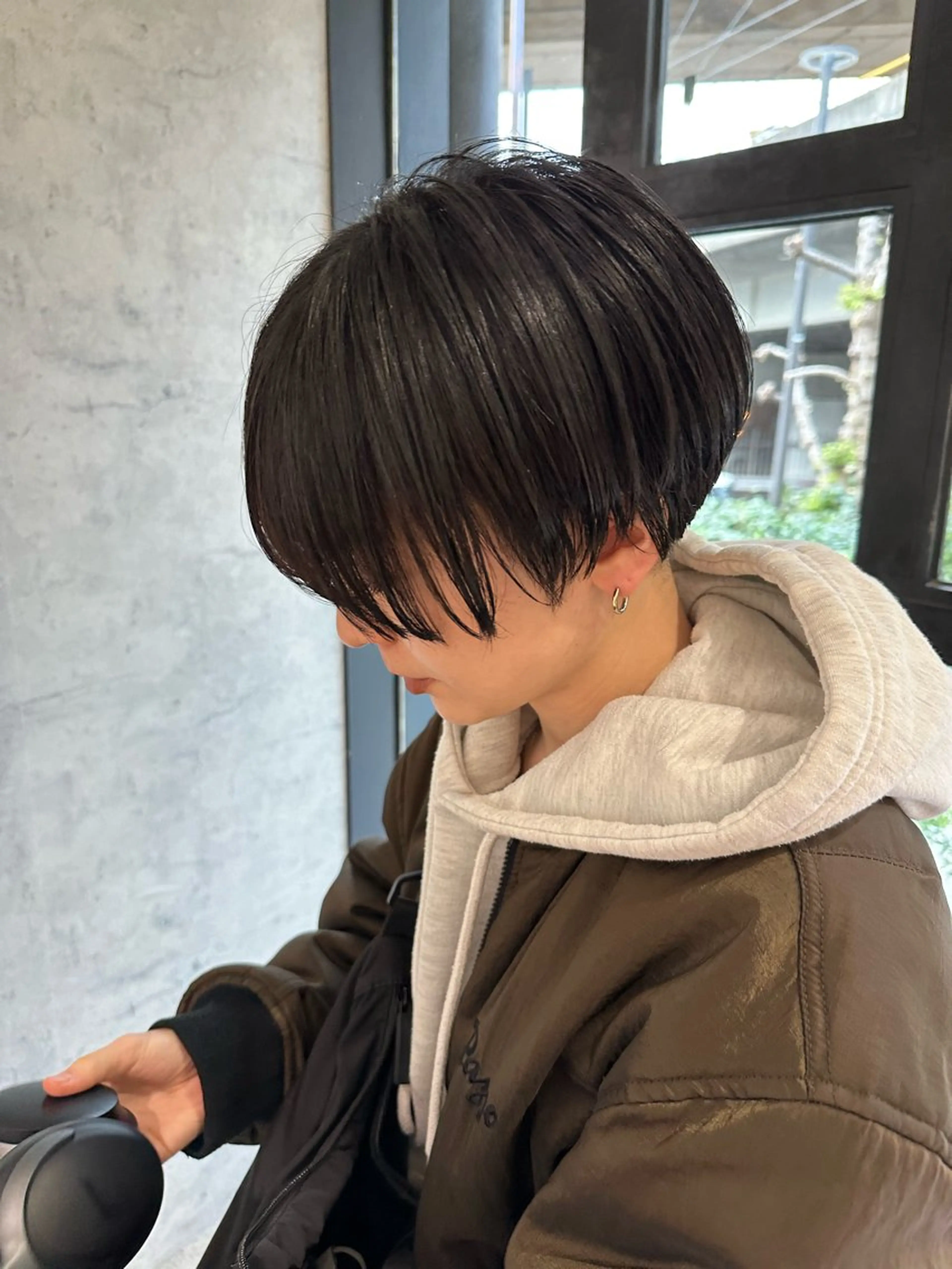 ショート カット 平野恵/透明感カラー ブリーチ/ボブのヘアスタイル