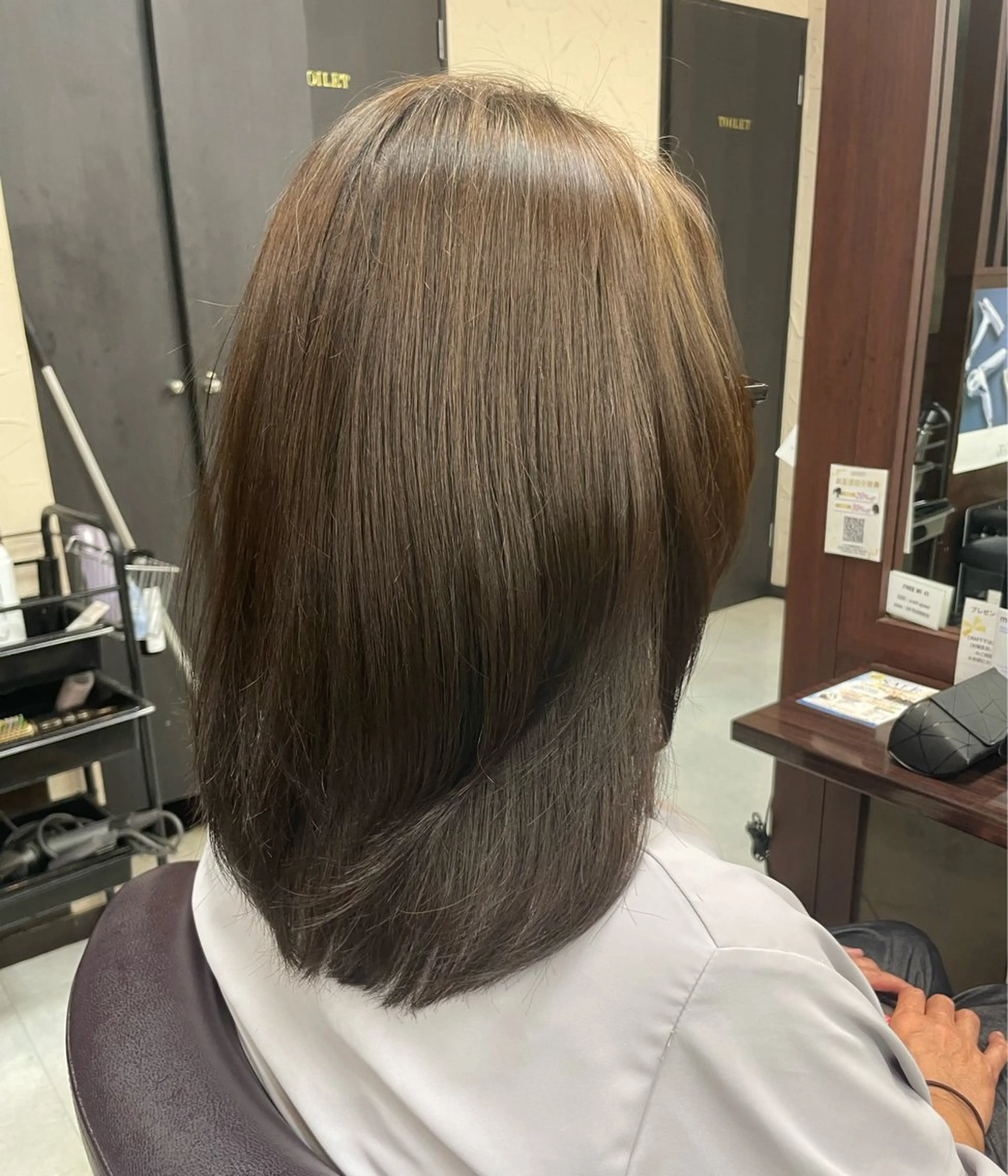 ミディアム 顔周りカット レイヤーカット 樋口 雄也のヘアスタイル
