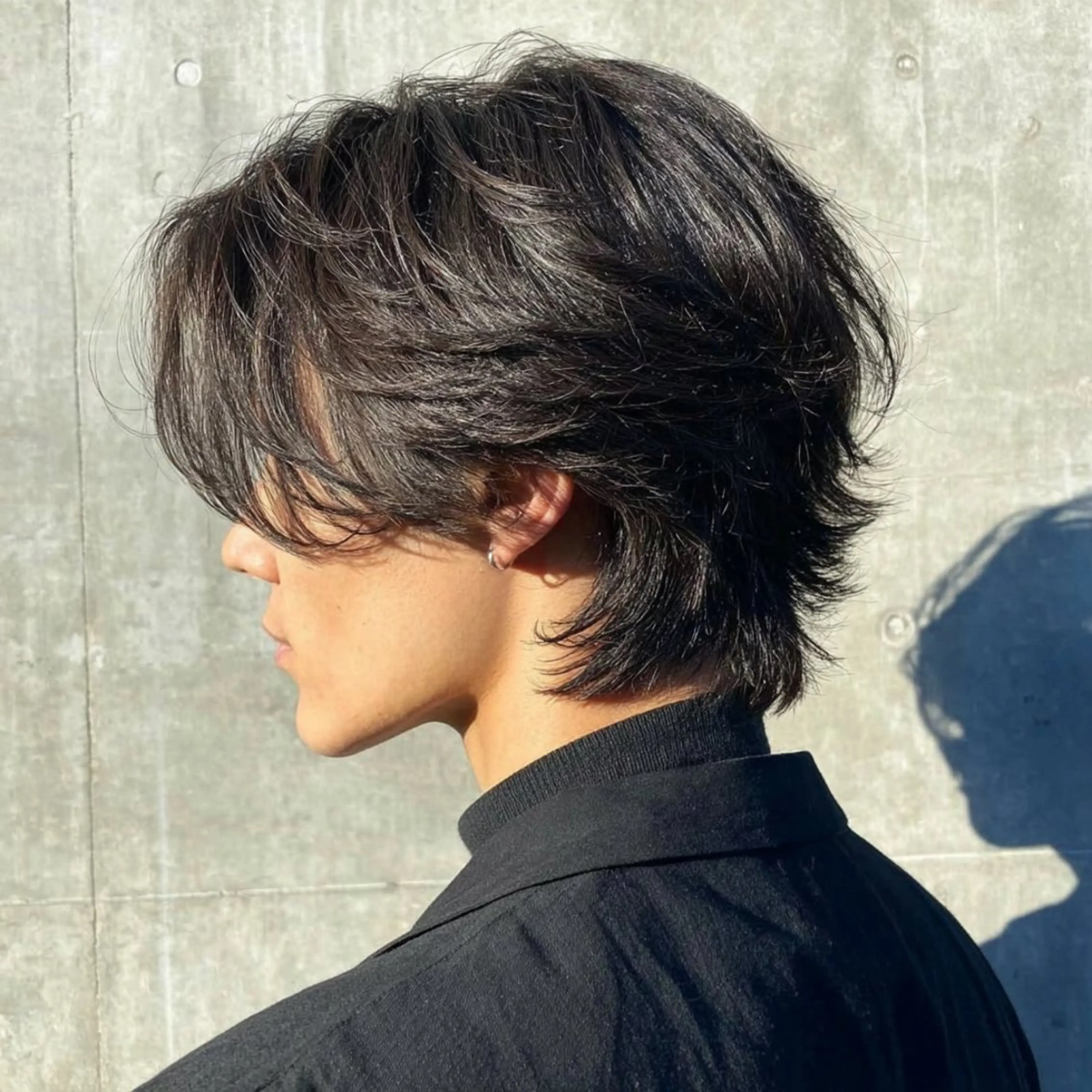 ミディアム パーマ メンズ 髪質改善×メンズヘア ×艶髪カラー福田修也のヘアスタイル