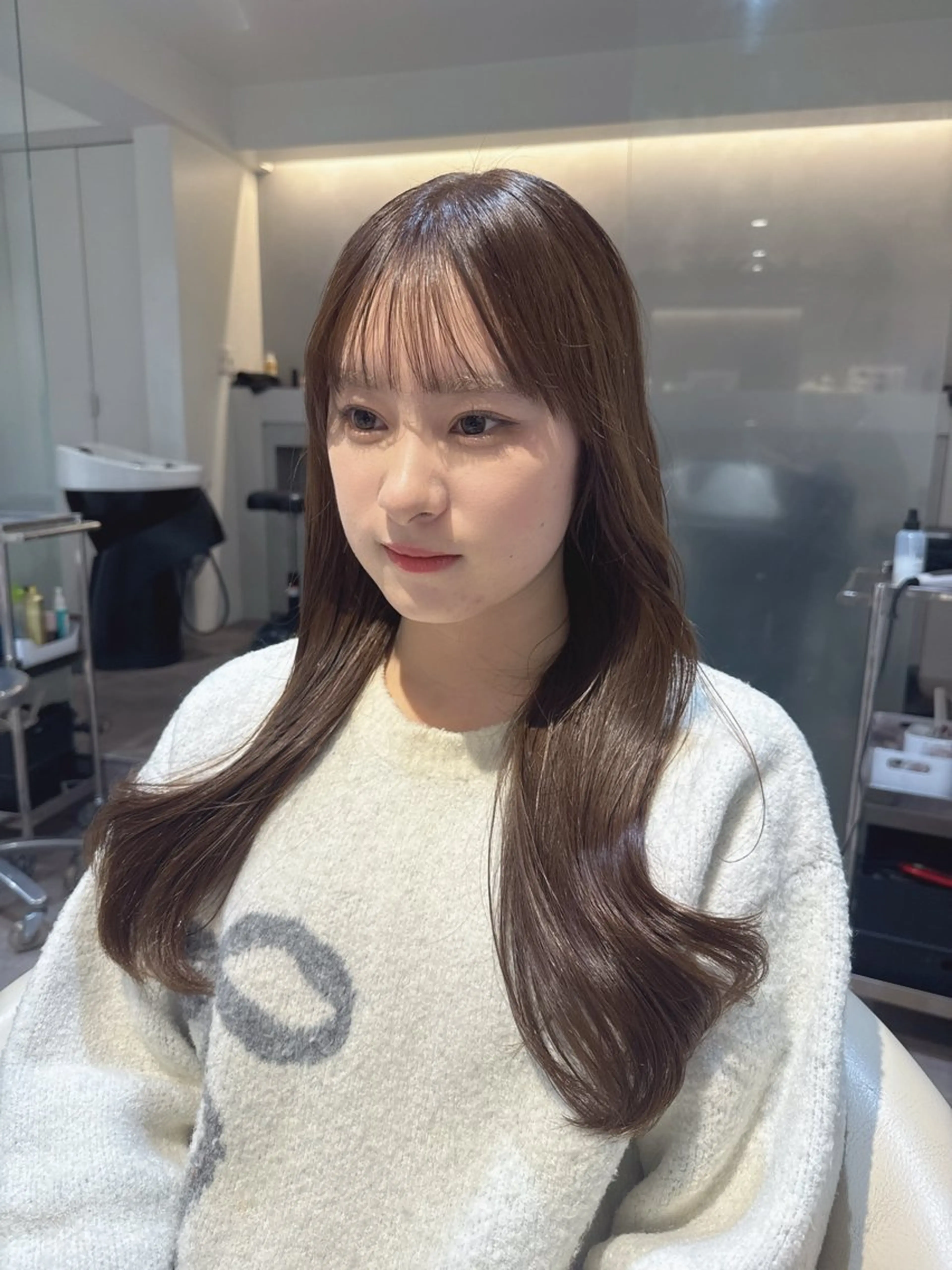ロング カラー ブリーチ 透明感カラー グレージュ ハイトーンカラー ハイトーングレージュ カット ヘアカラー トリートメント 💎透明感カラー特化 💎TAISEIのヘアスタイル