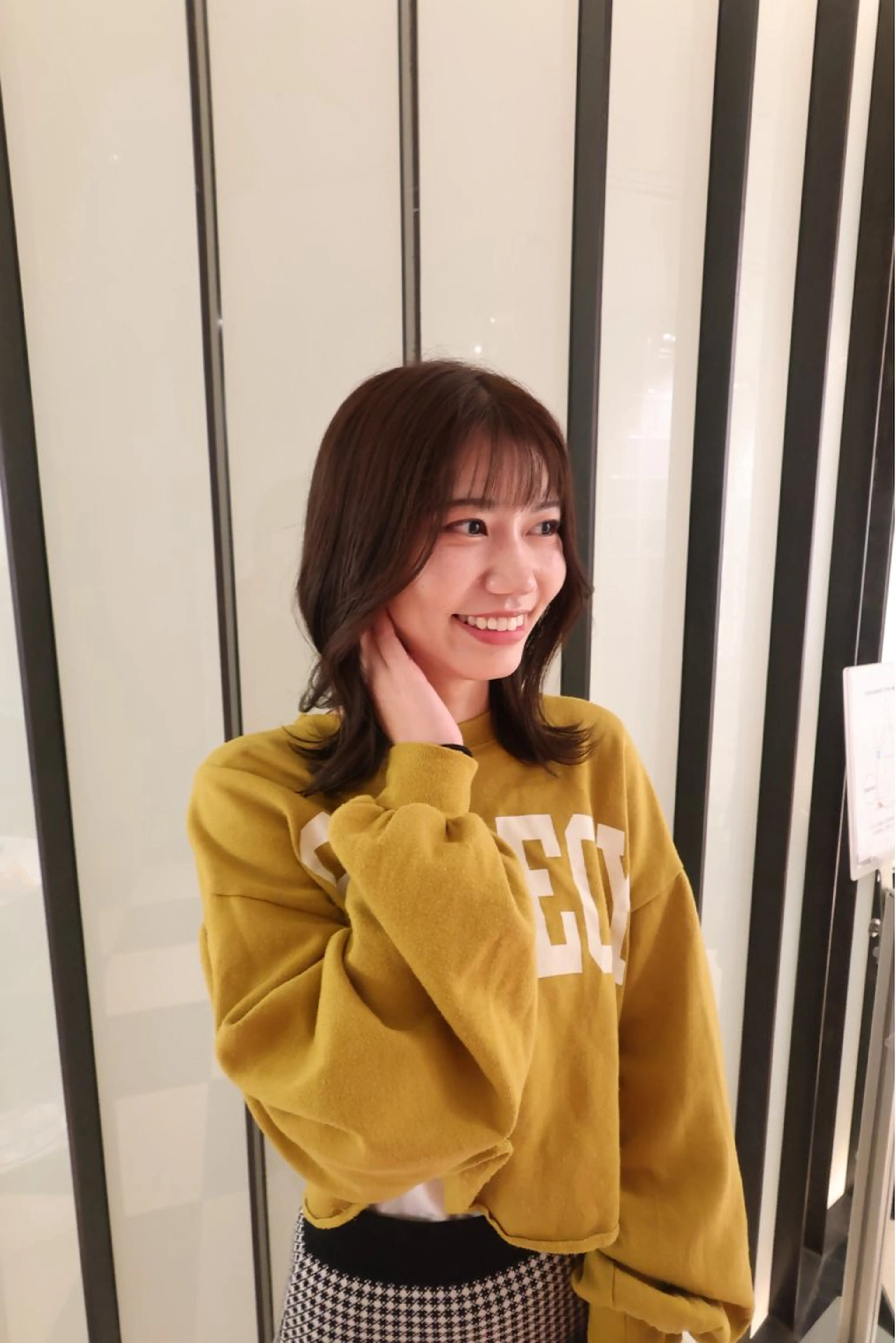 ミディアム カラー レイヤーカット/ブリ ーチ/motokiのヘアスタイル