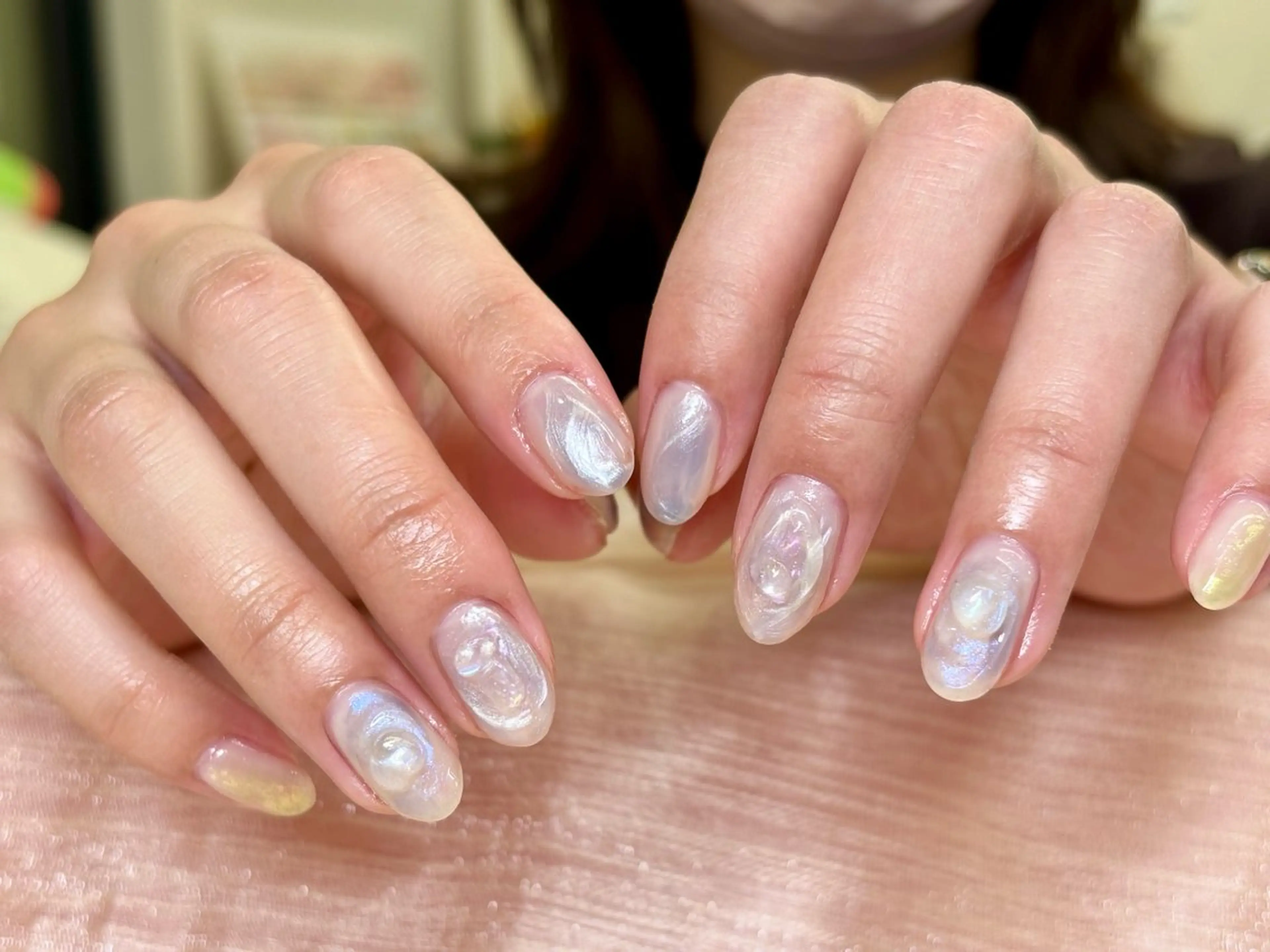ネイル ニュアンスネイル 春ネイル ハンドネイル ハンドケア ETE LUNA NAILのネイルデザイン
