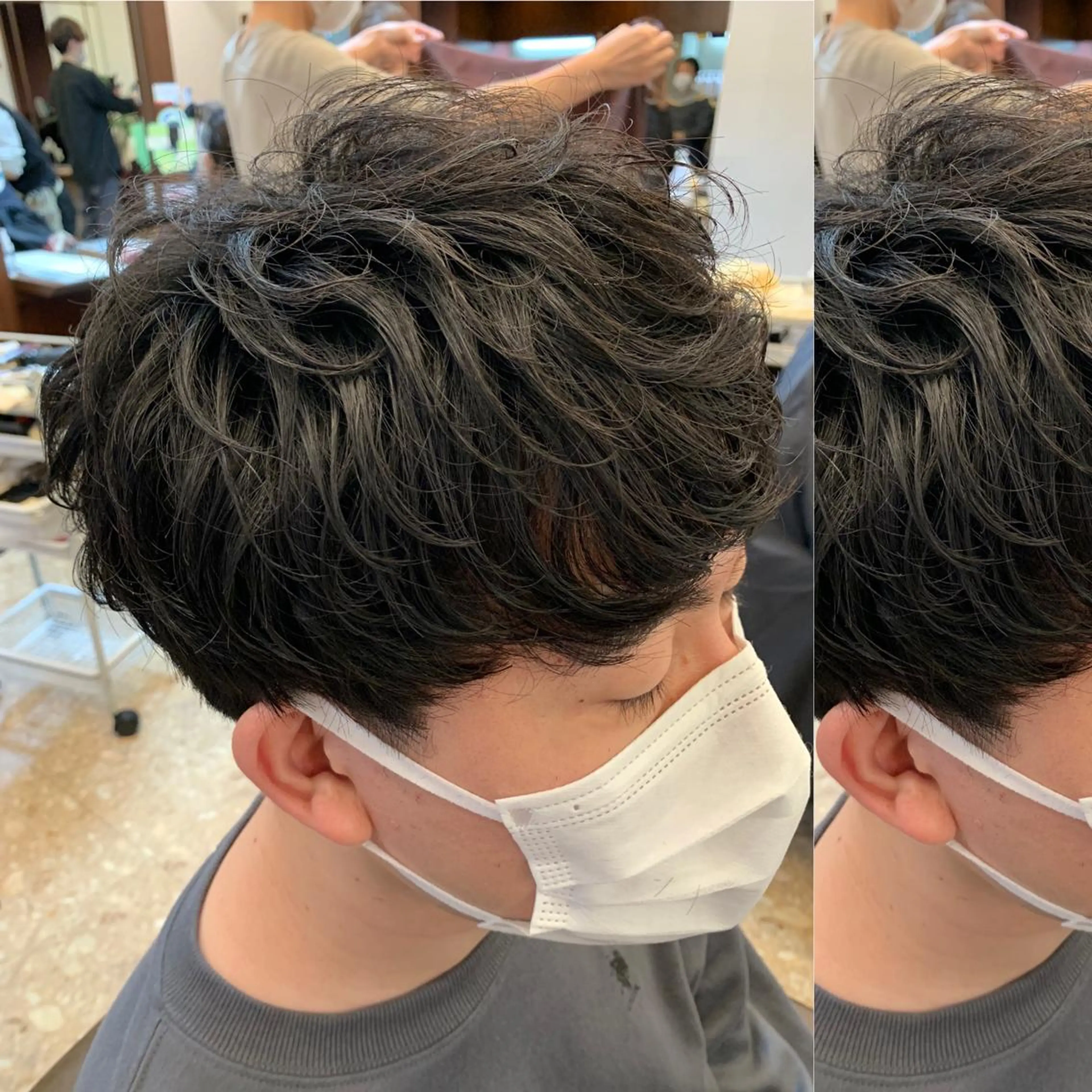 ショート パーマ メンズ 三ツ井凌 【ヘアケアサロン】のヘアスタイル