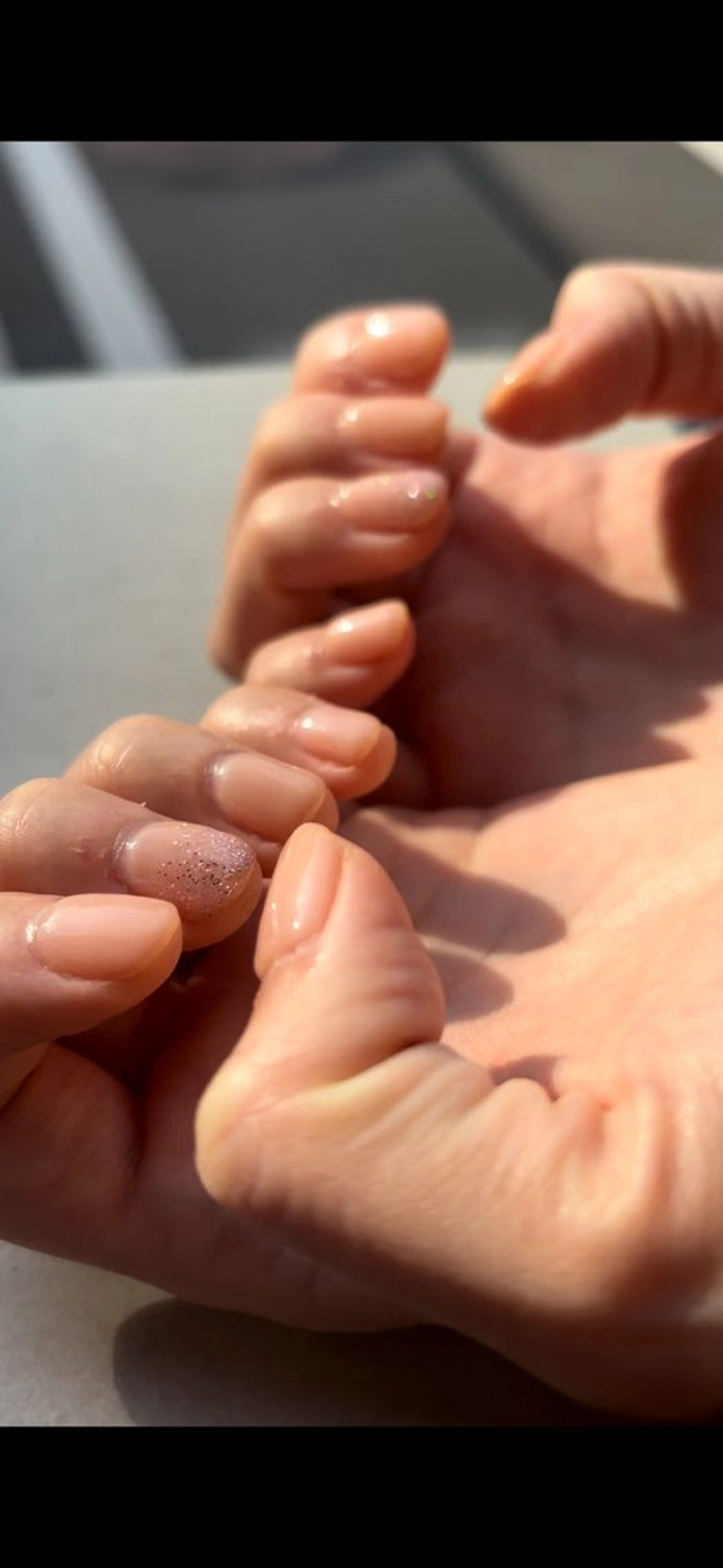 ネイル ラメ(グリッター) ラメグラデーション ワンカラーネイル フットネイル LICO HAIR＆RELAXATION所属・Lico Ryoのネイルデザイン