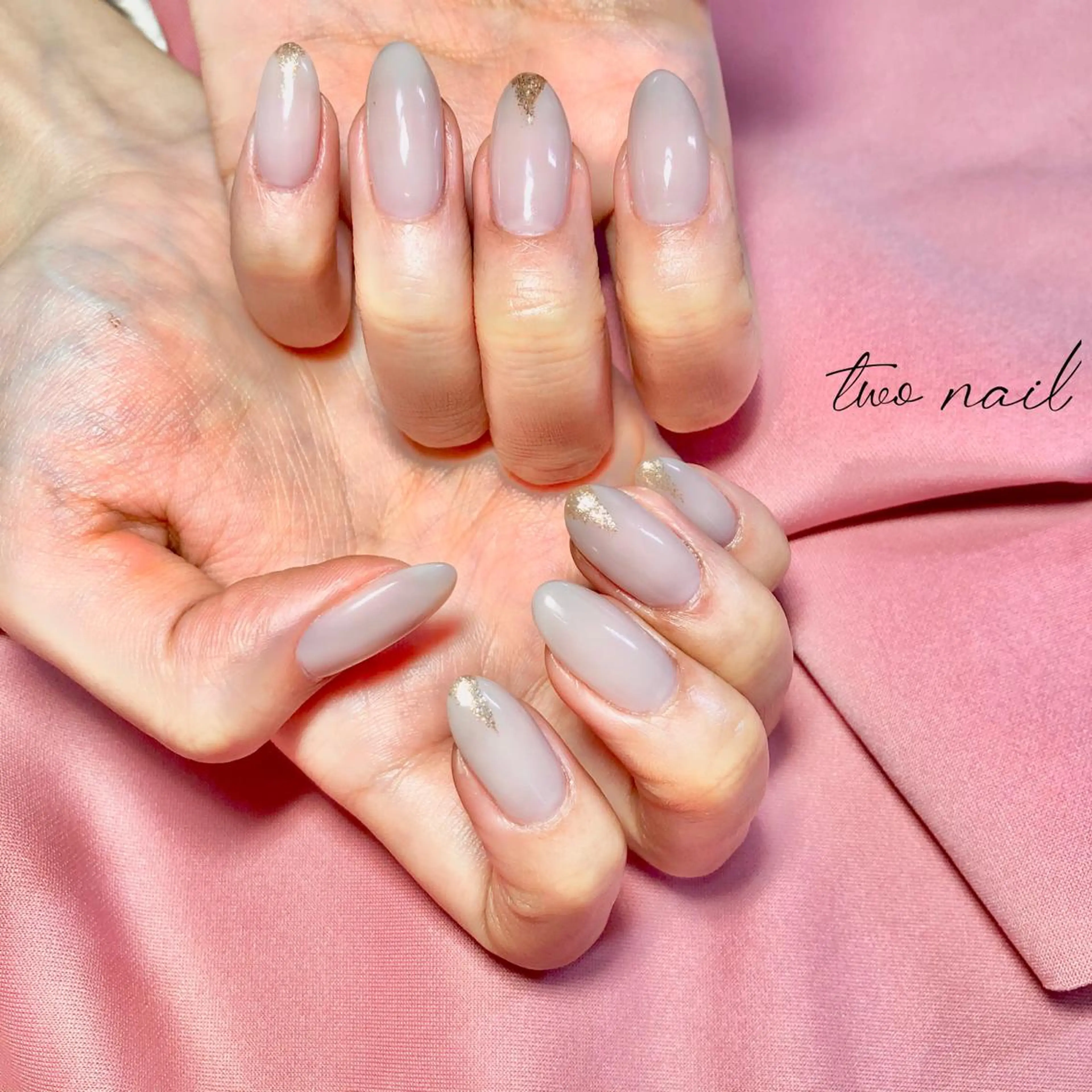 ネイル アートネイル フットネイル ハート ニュアンスネイル ホワイト ハンドネイル two nailのネイルデザイン