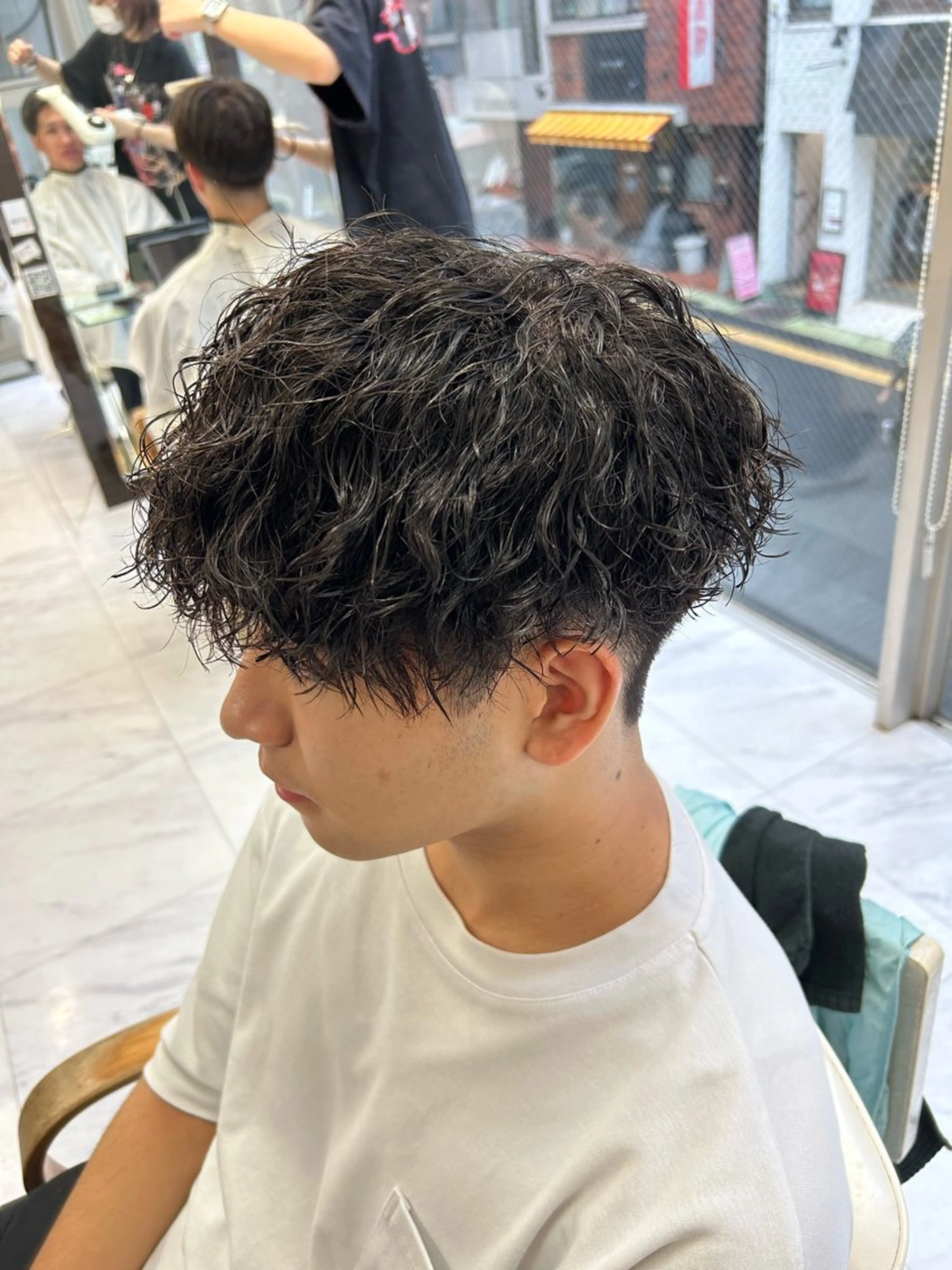 ショート パーマ メンズ メンズパーマ ツイストスパイラルパーマ スパイラルパーマ カット パーマ トリートメント メンズパーマ 💈後閑和真💈のヘアスタイル