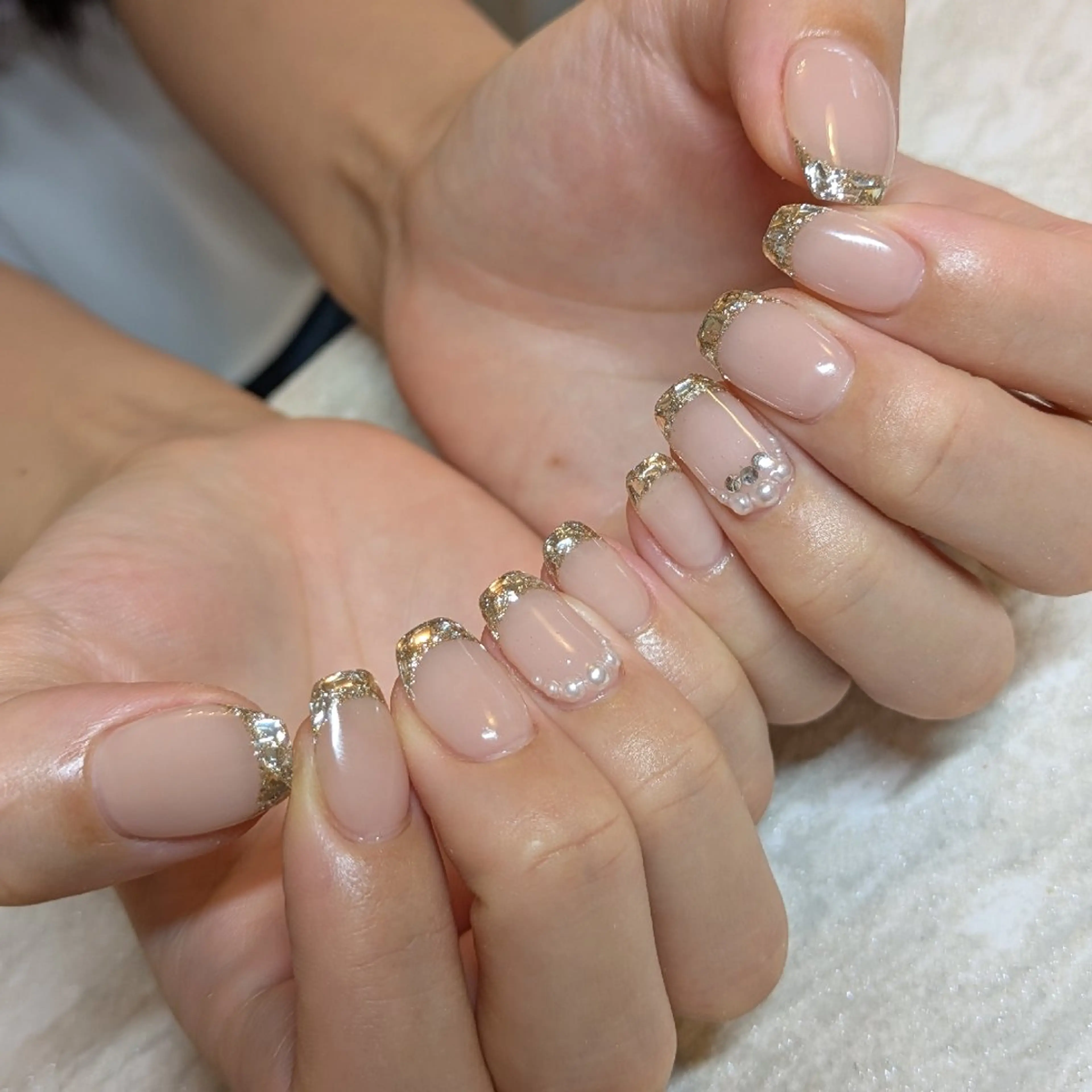 ネイル ブライダルネイル ジェヌインネイル 河内のネイルデザイン