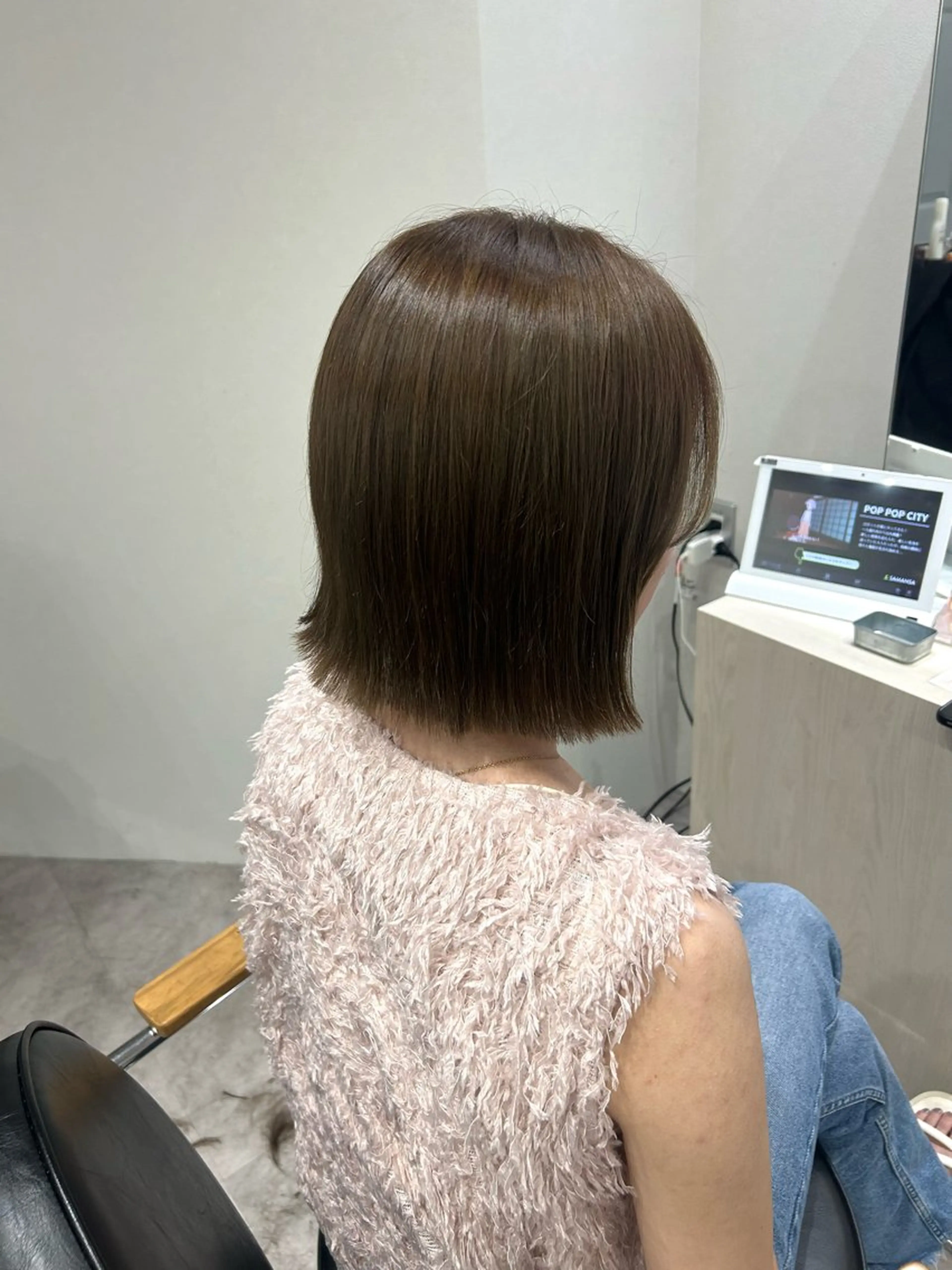 ミディアム カラー ヘアアレンジ ヘアカラー ボブ /ニュアンス/ satomi🧸💖のヘアスタイル