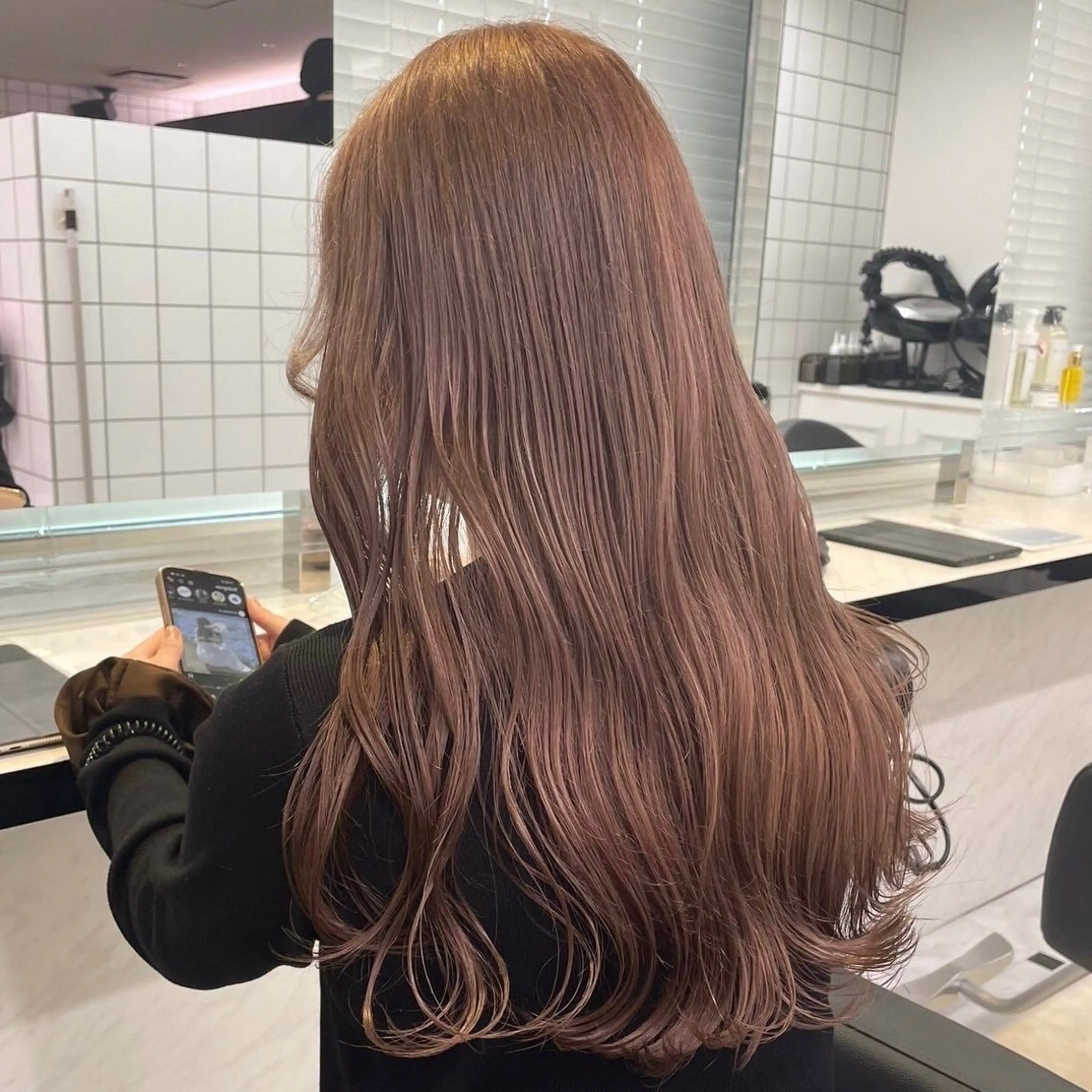 カラー 🤍海外girl🤍 ベージュ/ALISAのヘアスタイル