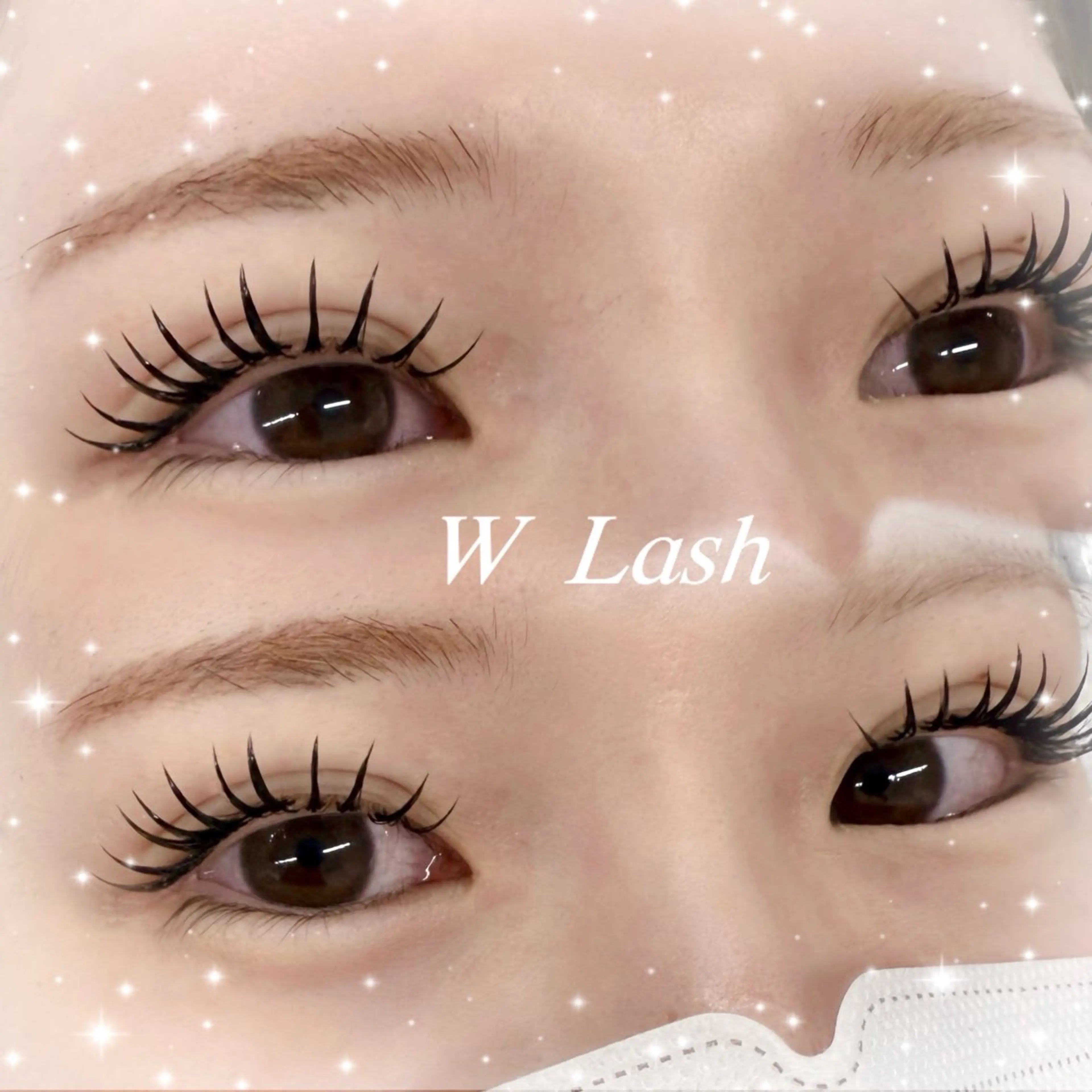 🌙 ダブルラッシュorバインドロック  100束🌙 束感コーティング｛川越/マツエク/ダブルフラットラッシュ｝の写真