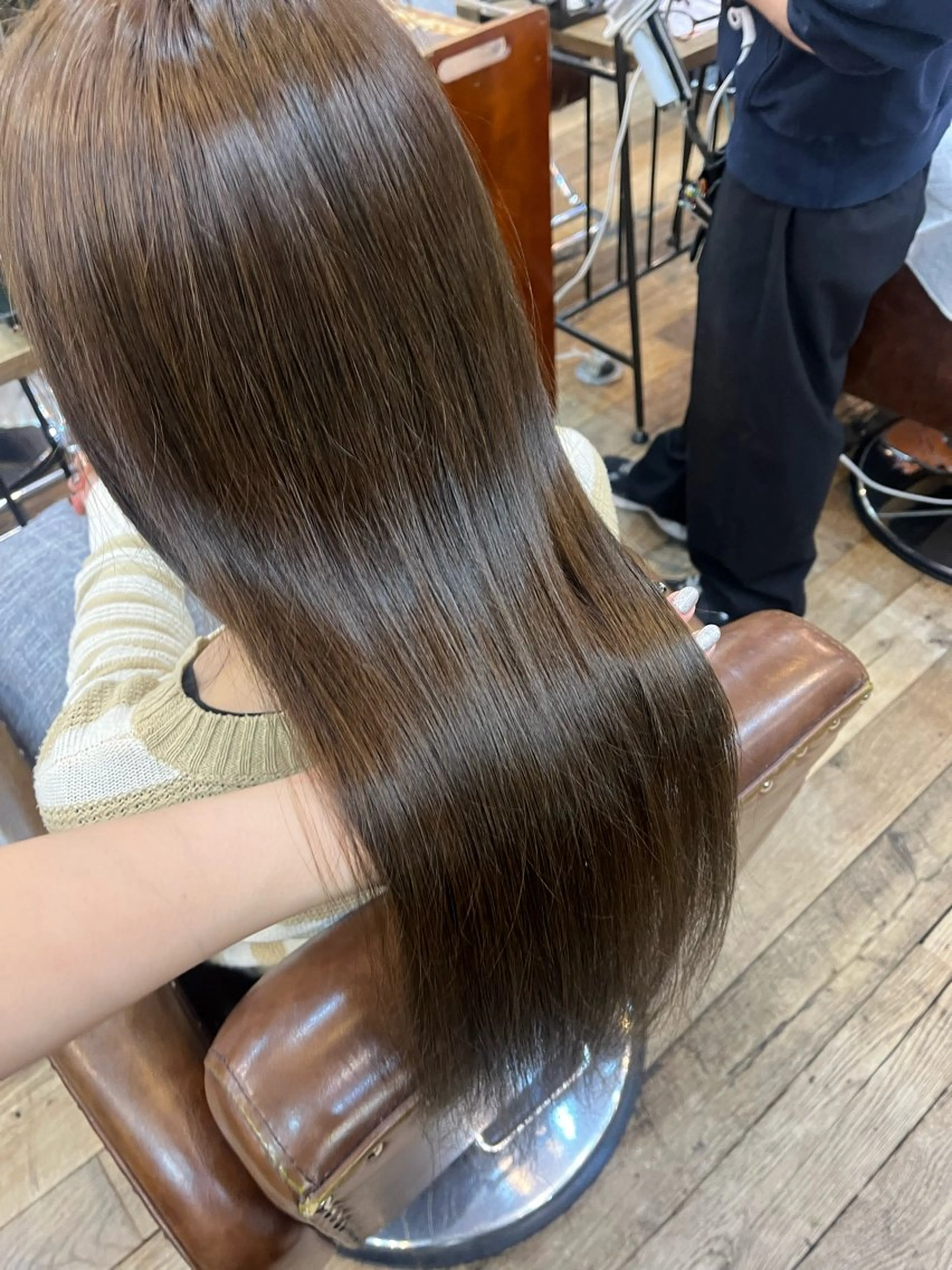 カラー ブリーチ ダブルカラー ブリーチなしカラー 東茉央/ブリーチ リタッチ🧸銀座のヘアスタイル