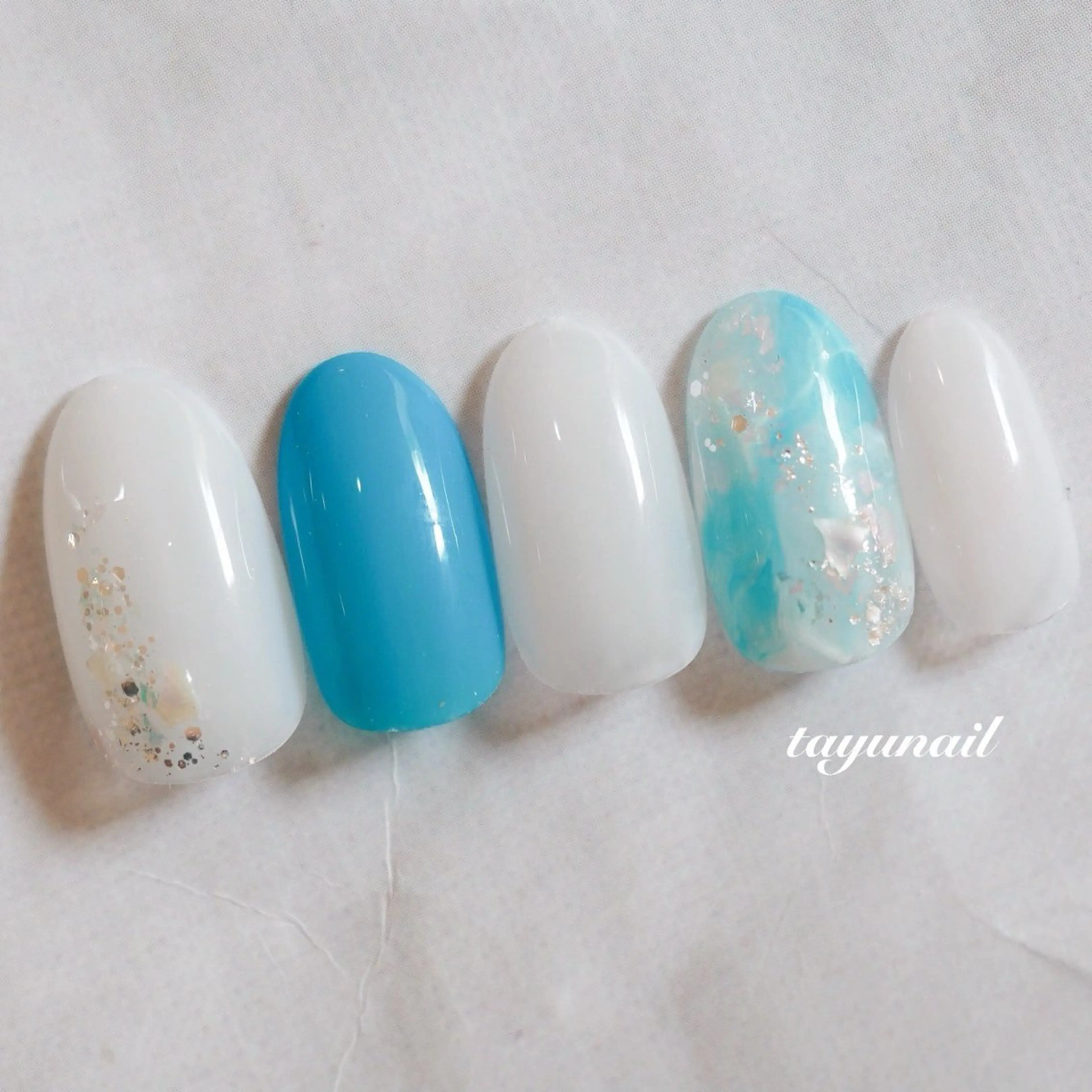 ネイル アートネイル ジェルネイル ニュアンスネイル パラジェル 夏ネイル ネイルサロン 【たゆnail】のネイルデザイン