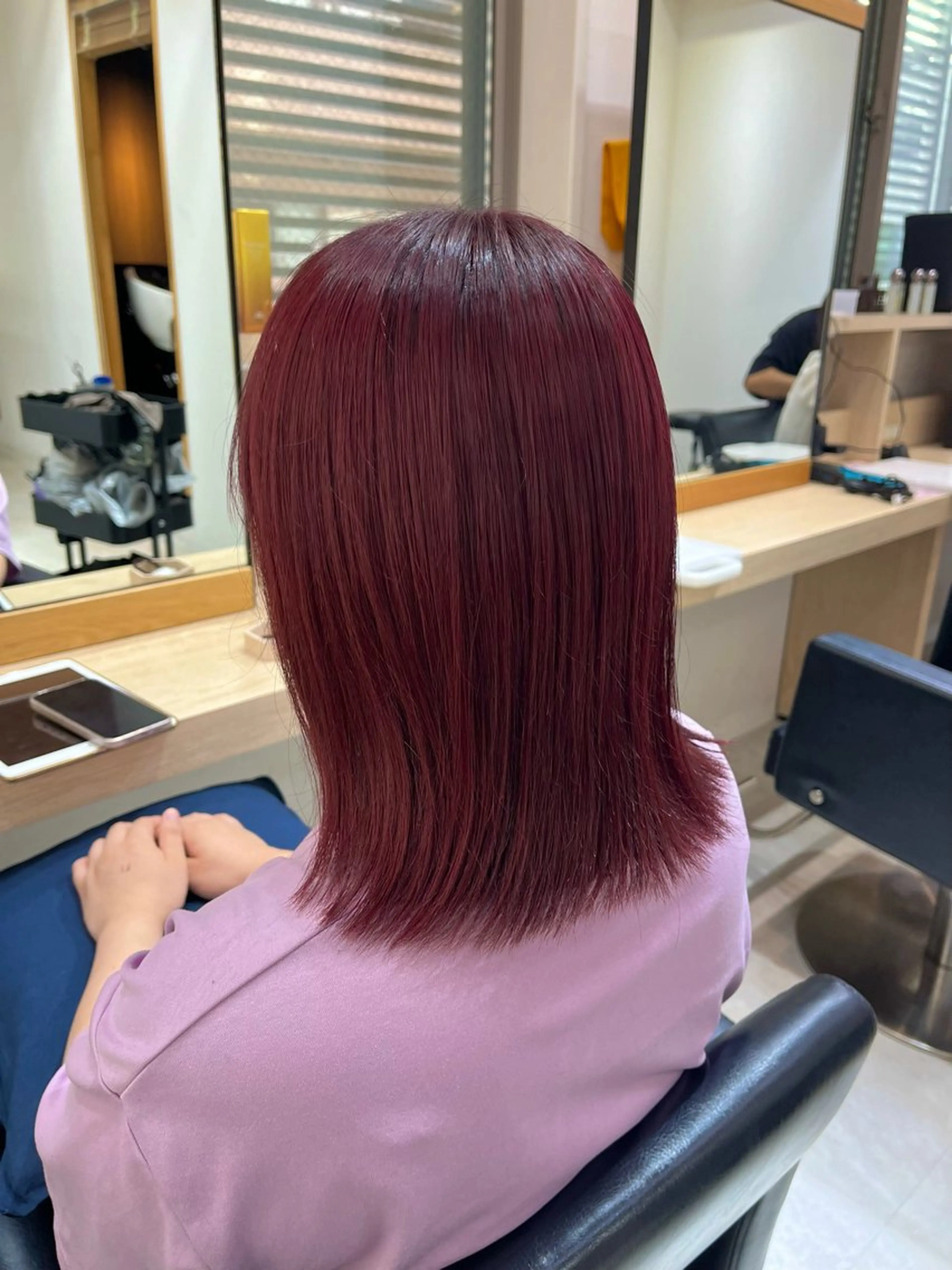 ミディアム カラー 【ニュアンスカラー・ 髪質改善】スズキカナのヘアスタイル