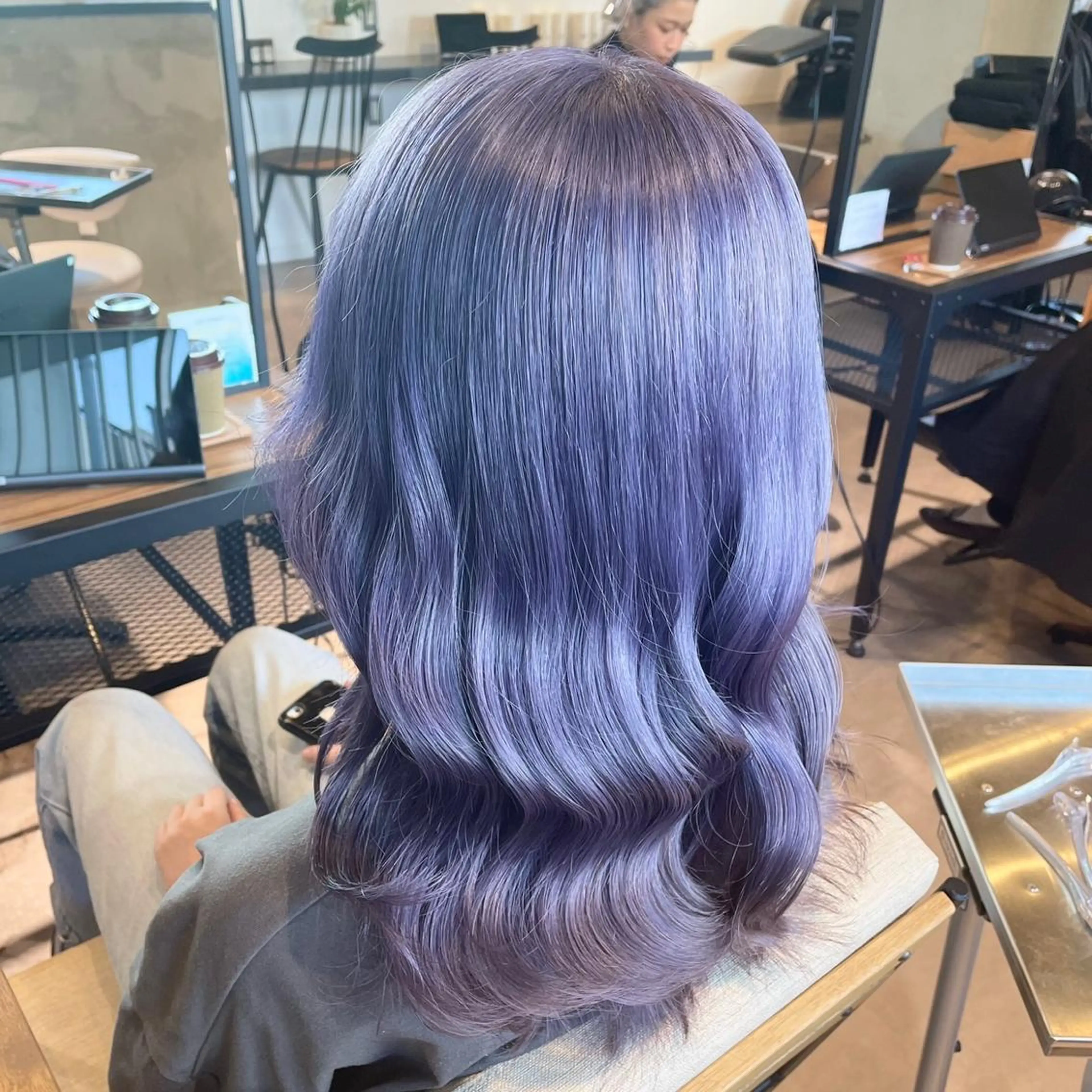 ロング カラー カット ヘアカラー トリートメント 🎀透明感カラー🎀 mikaのヘアスタイル