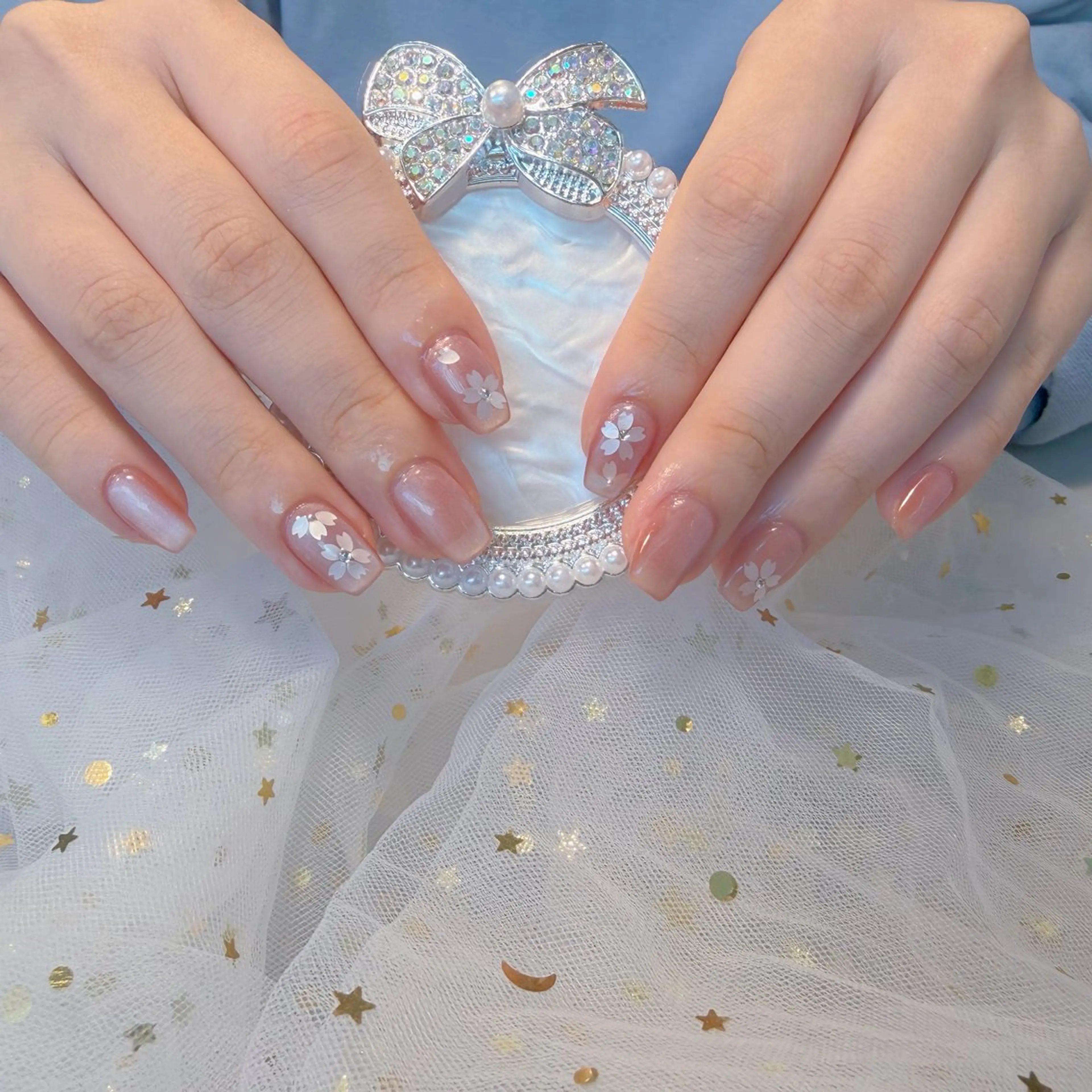 ネイル マグネットネイル 春ネイル U.MI Nail Salonのネイルデザイン