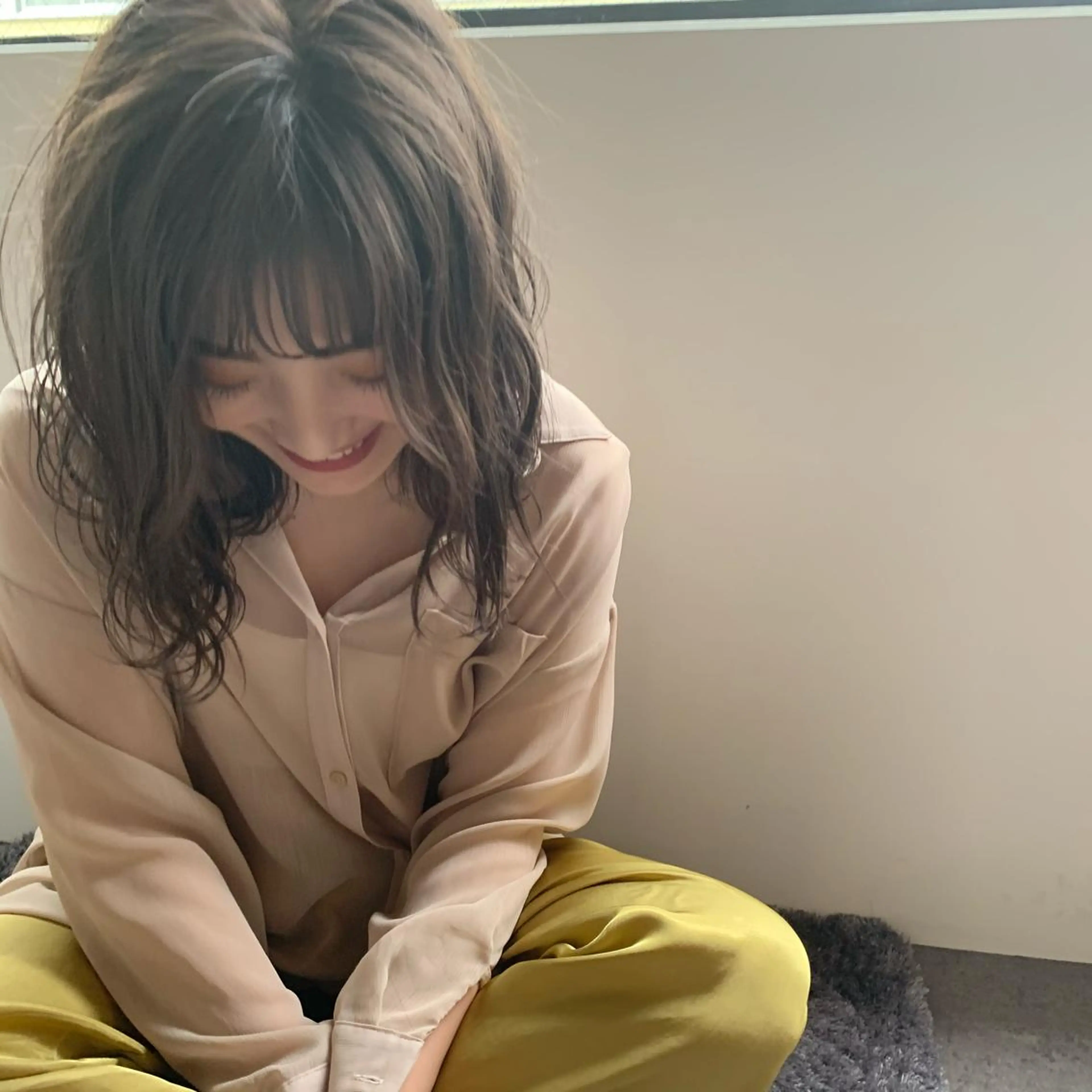 ミディアム メンズカットパーマ/ ブリーチ高柳将太のヘアスタイル