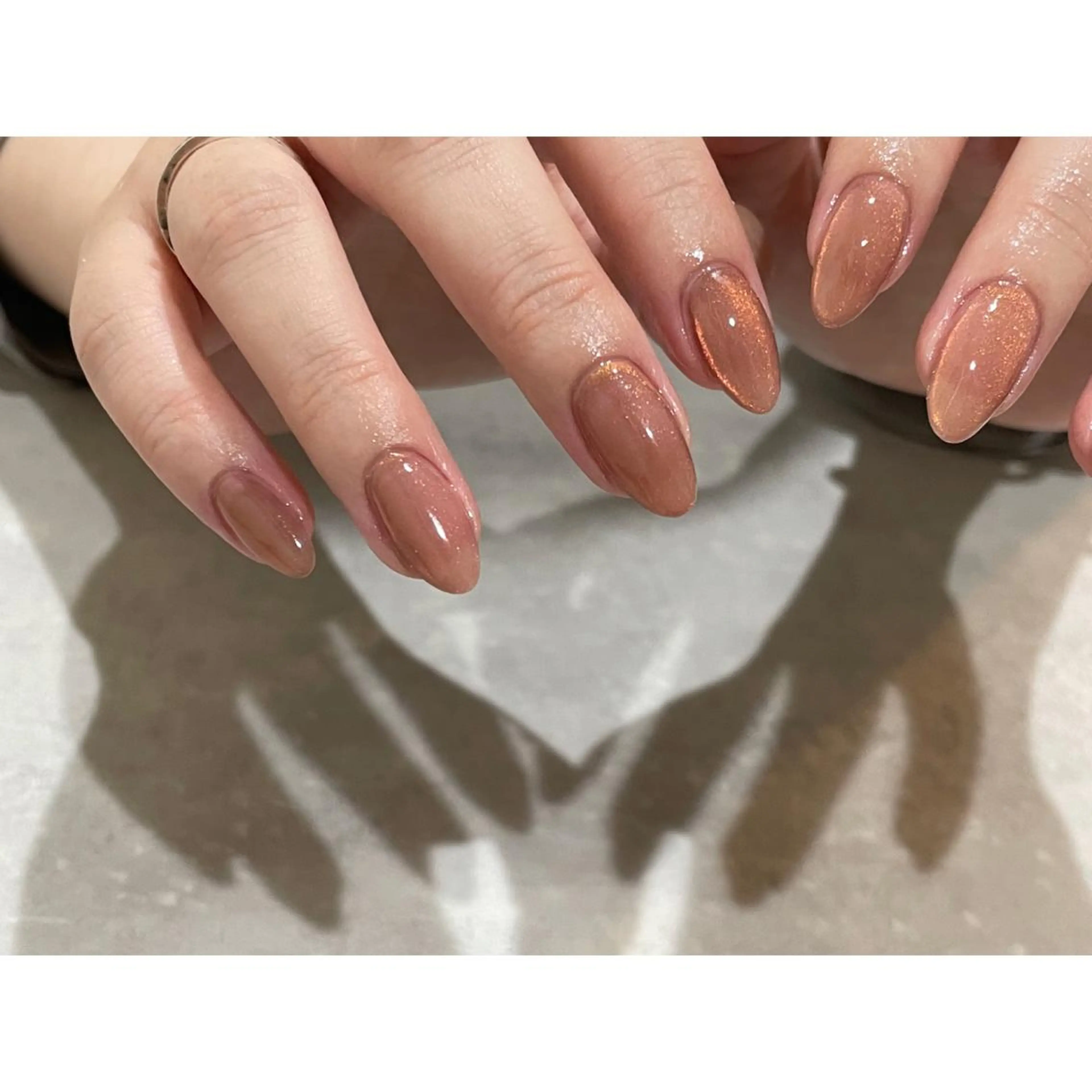 ネイル アートネイル マグネットネイル ミラーネイル ニュアンスネイル オフィスネイル lacier nailのネイルデザイン