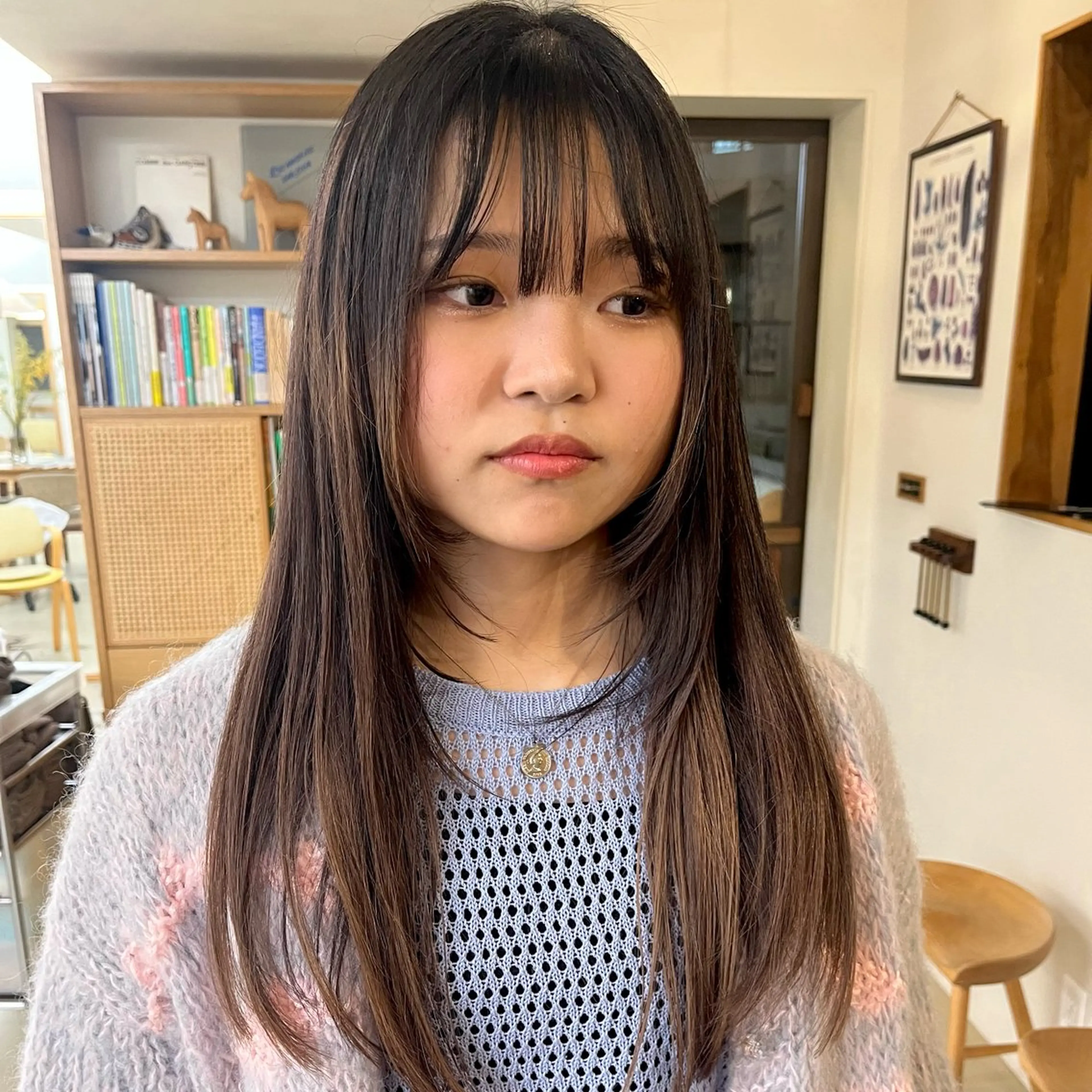 ロング 宇野澤 銘のヘアスタイル