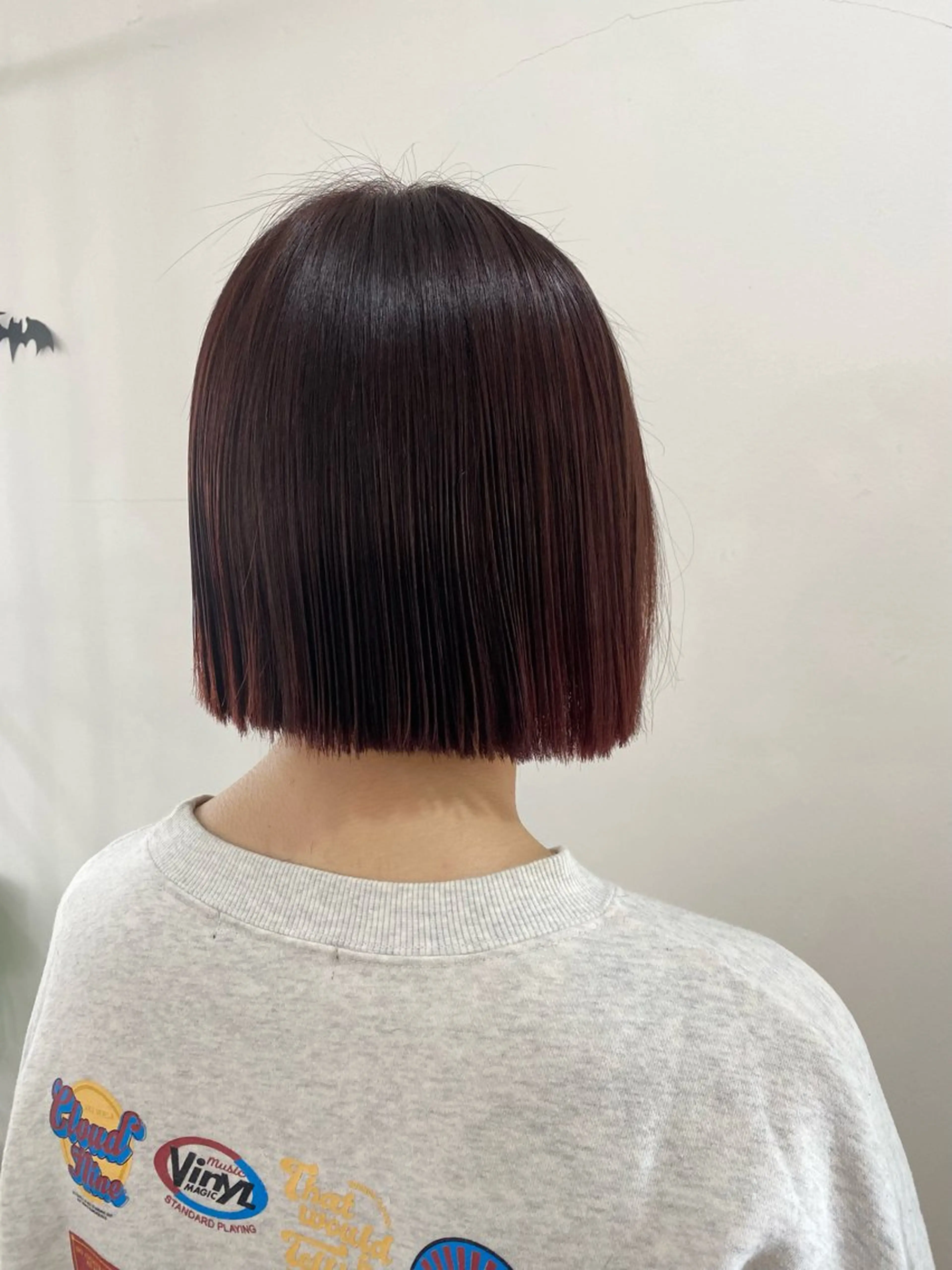 ショート カラー パーマ ブリーチ ブリーチなしカラー ストレートパーマ カット ヘアカラー 縮毛矯正 Kazaoka Saraのヘアスタイル