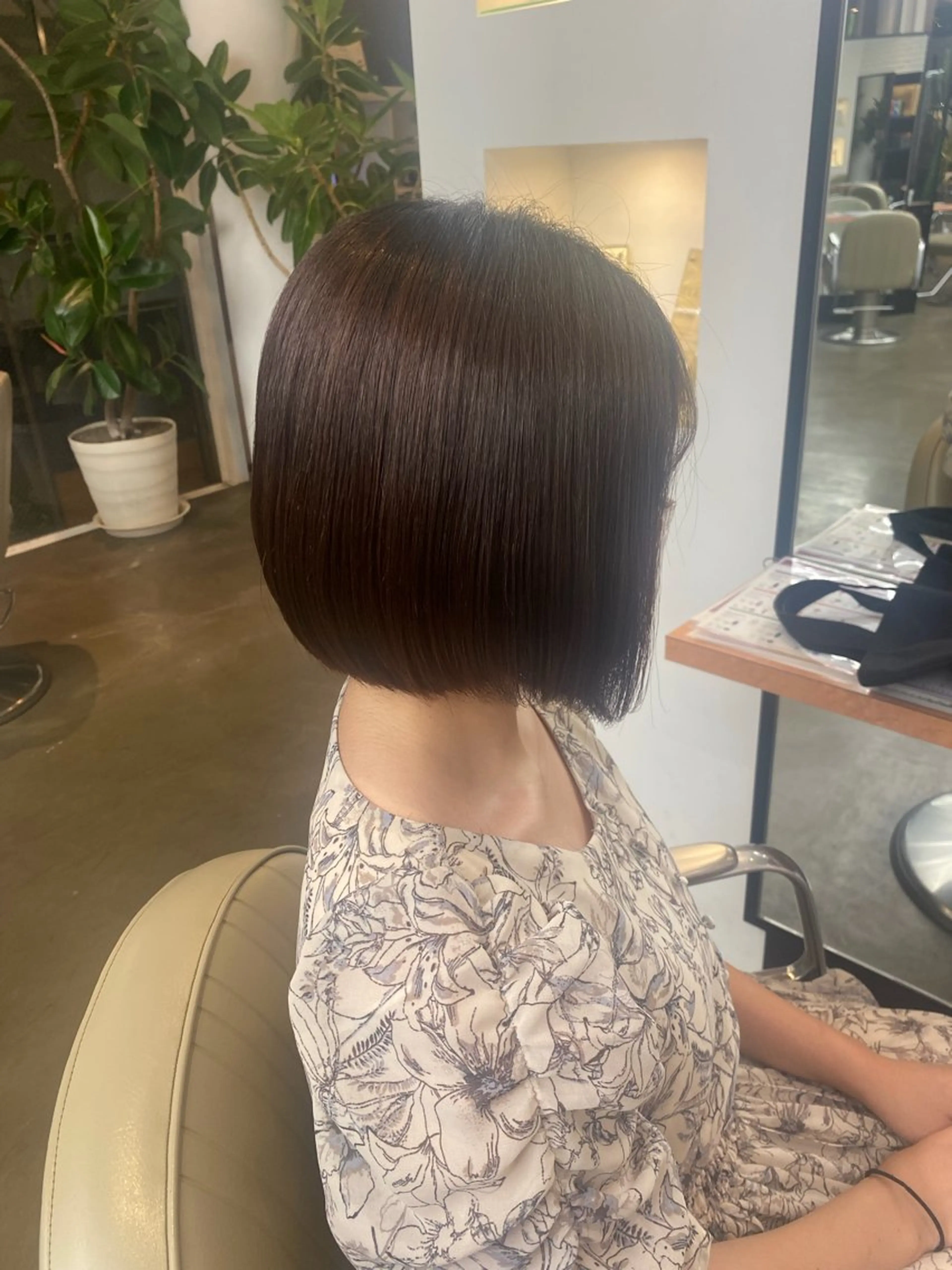 ショート 前下がりボブ ボブ DIFINOaoyama所属・🎧ayaka/ボブ /透明感カラー🩵のヘアスタイル