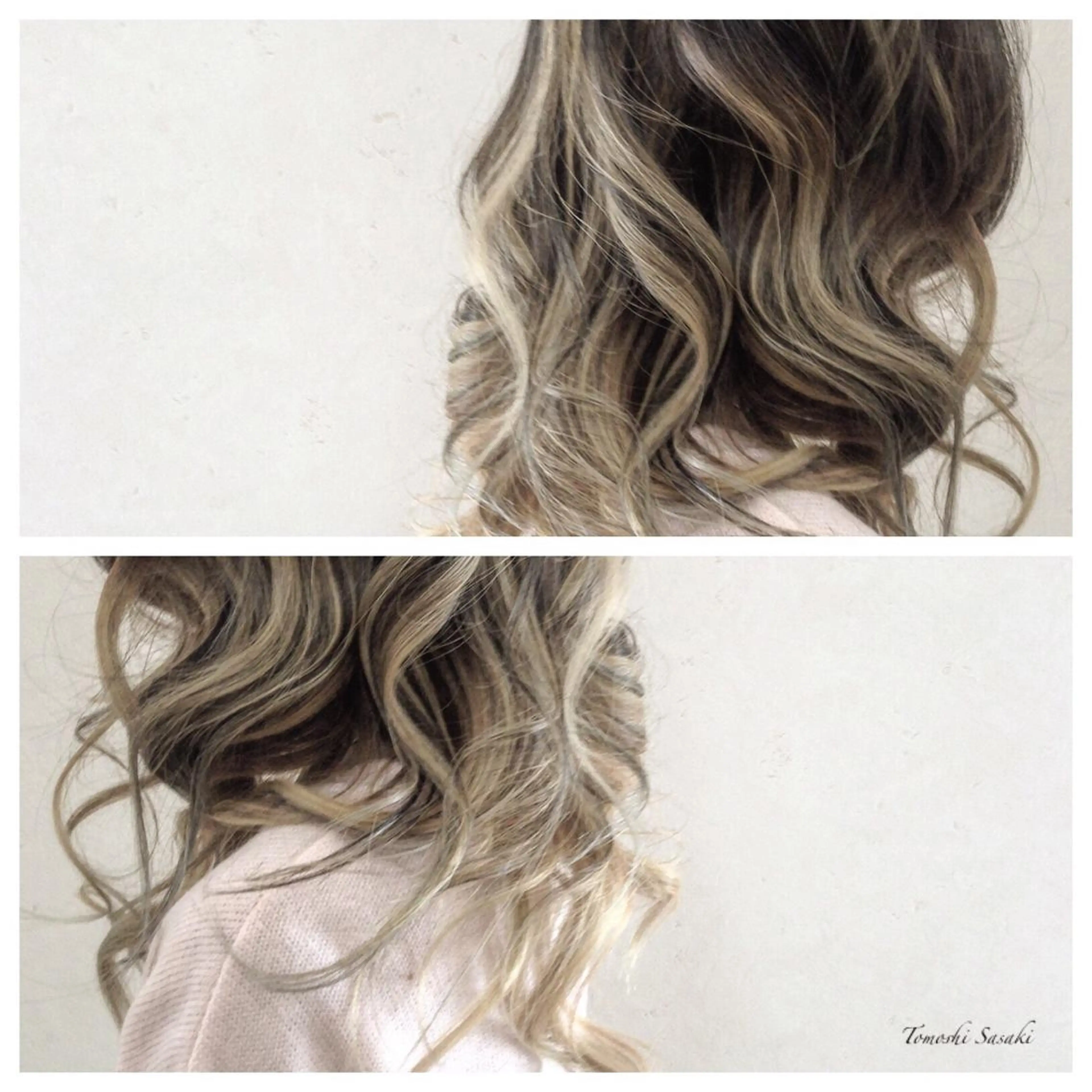 カラー バレイヤージュ ササキ トモシのヘアスタイル