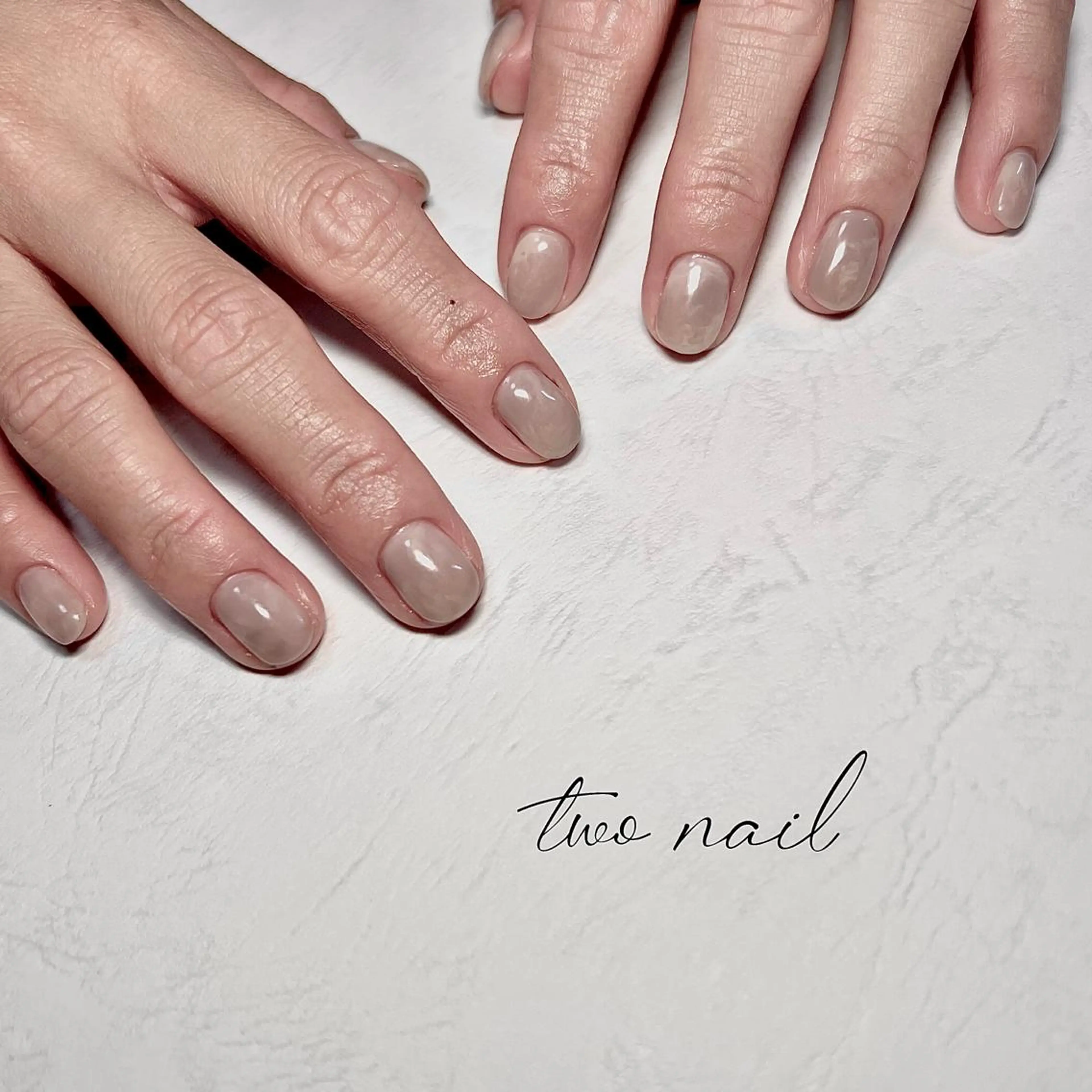 ネイル アートネイル フットネイル ハート ニュアンスネイル ホワイト two nailのネイルデザイン