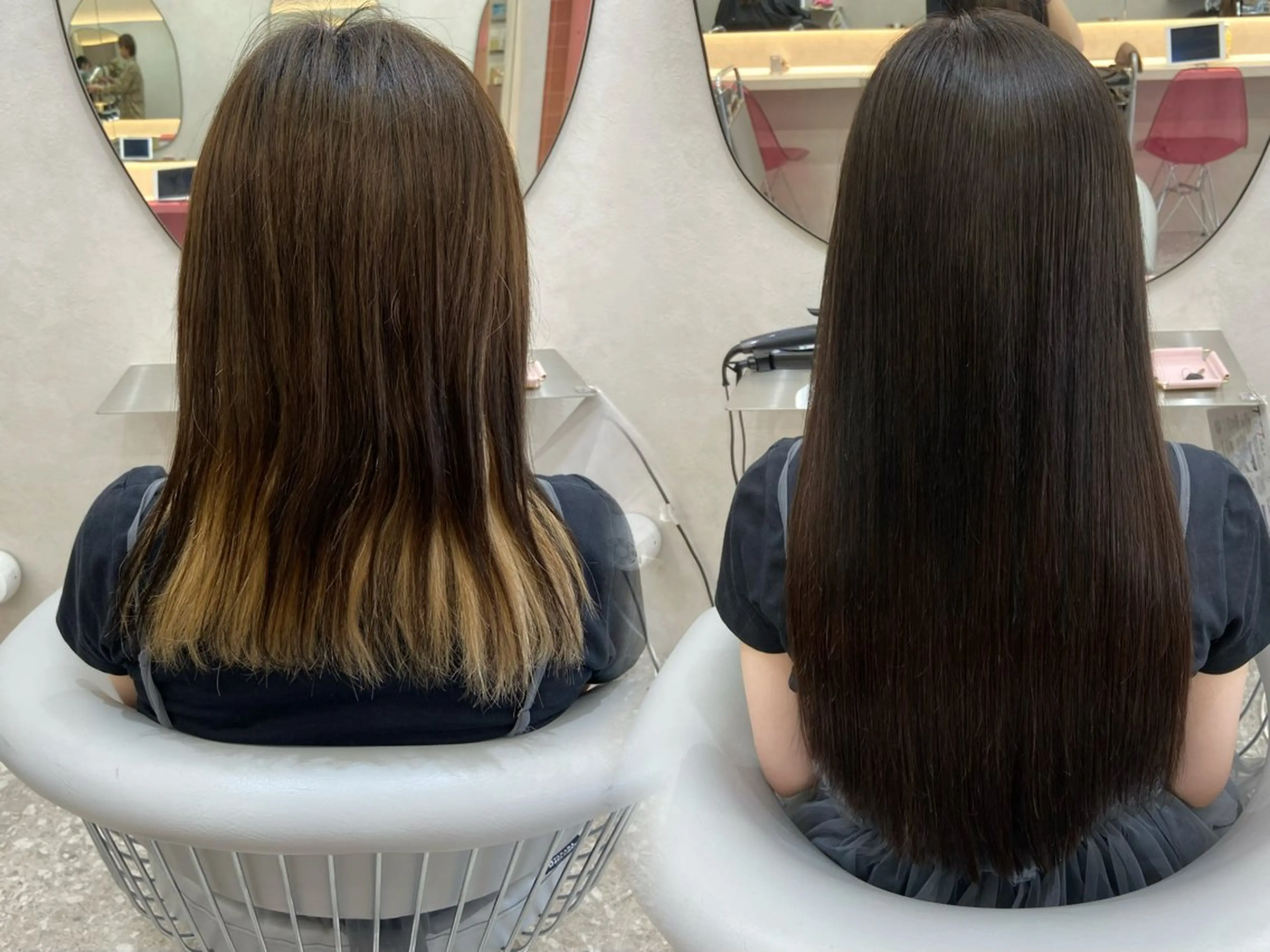 ロング カラー シールエクステ エクステ カット ヘアカラー トリートメント エクステ 新宿/韓国ヘア 中明度カラー/かやのヘアスタイル