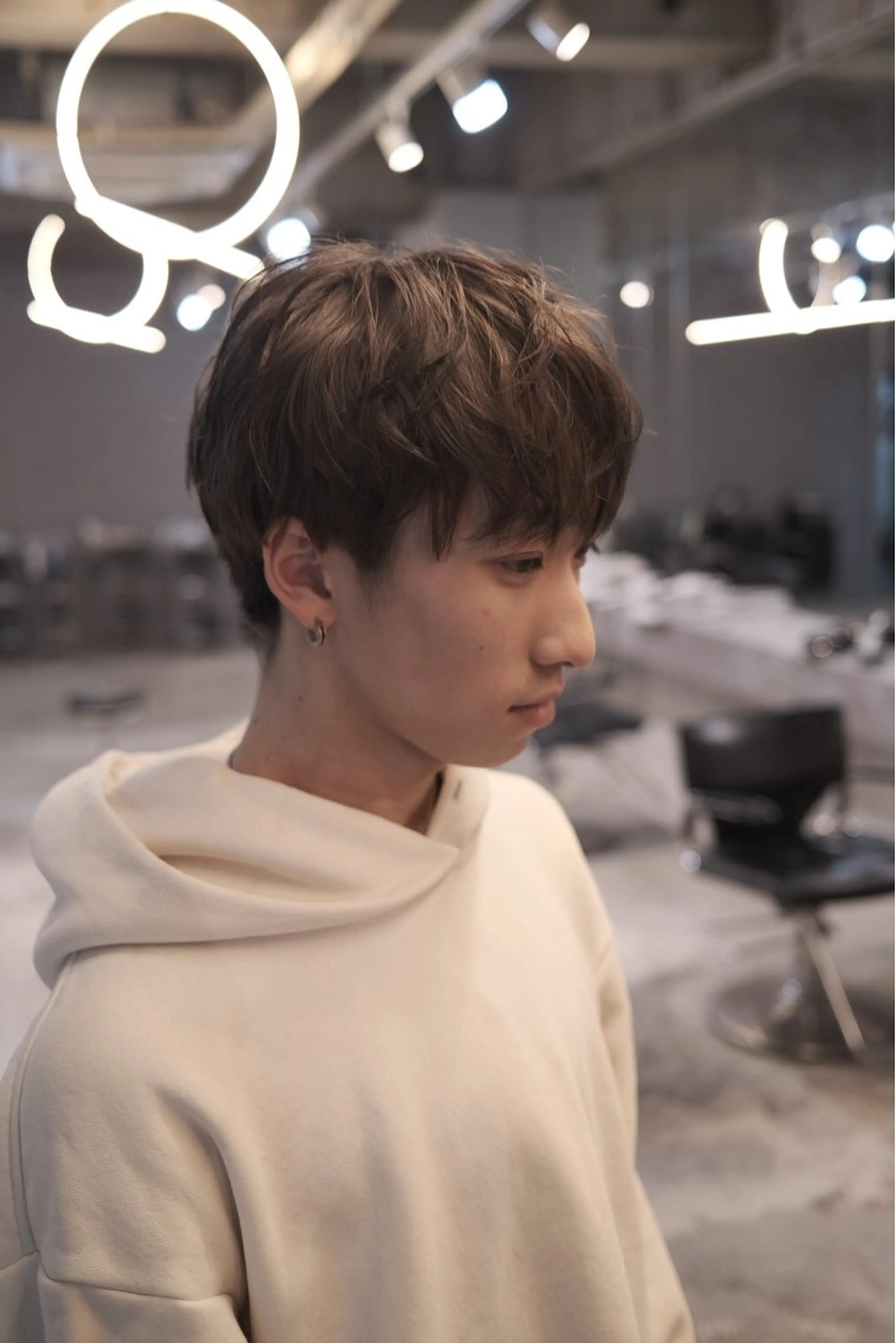 「✨話題✨」ダウンパーマ＋デザインカット✂️の写真