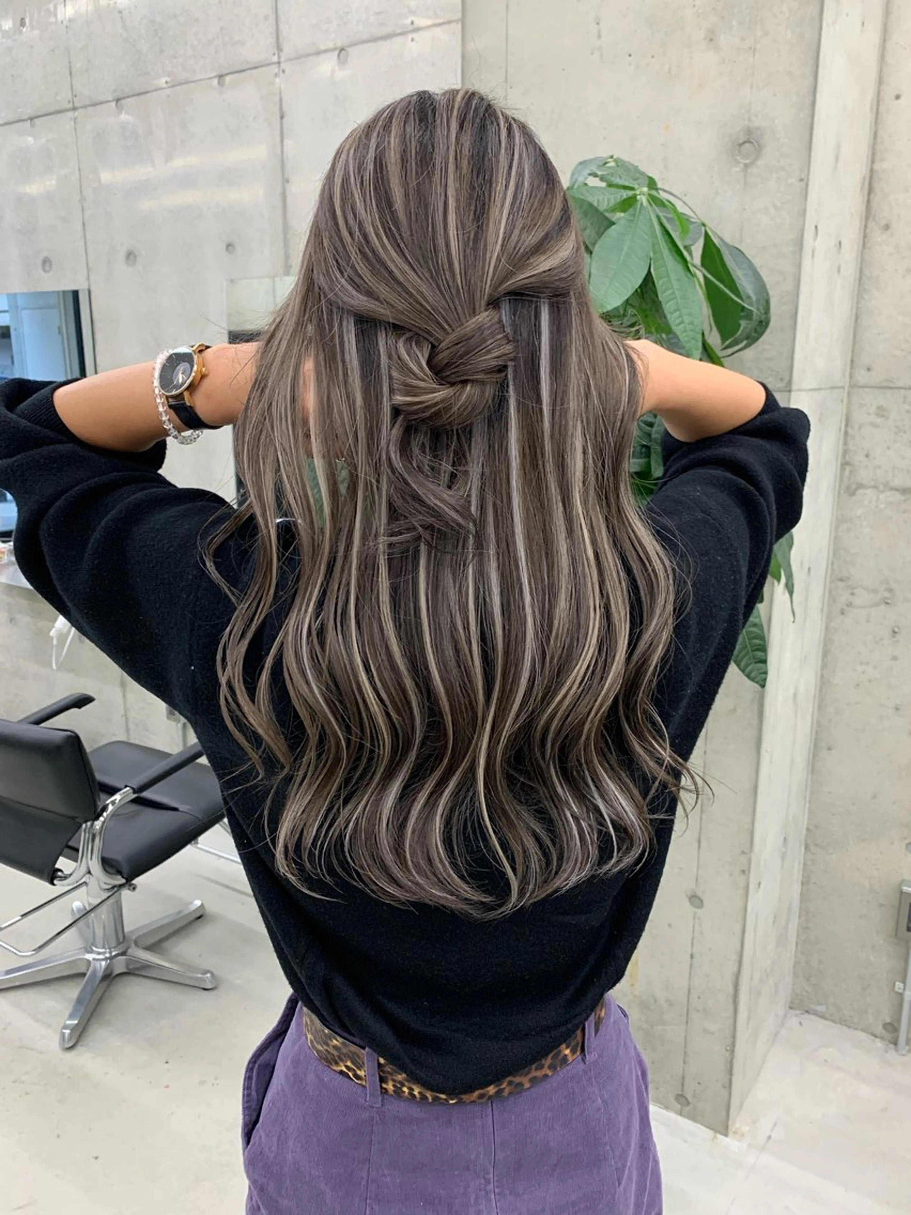 カラー ハイライトカラー 萩野下 かきのヘアスタイル