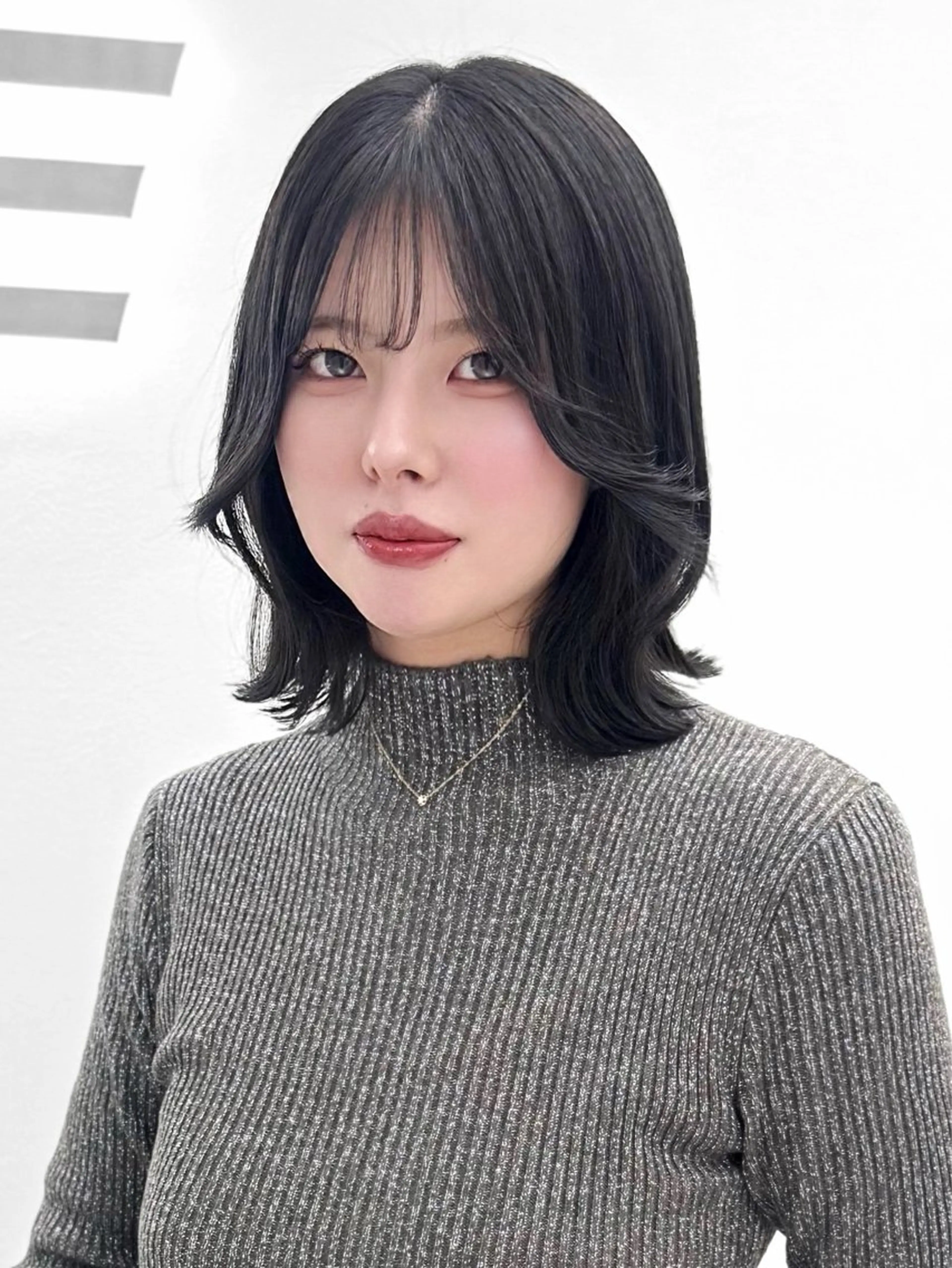 ミディアム カラー ヘアアレンジ 縮毛矯正🤍 盛れるボブ/ひかりのヘアスタイル