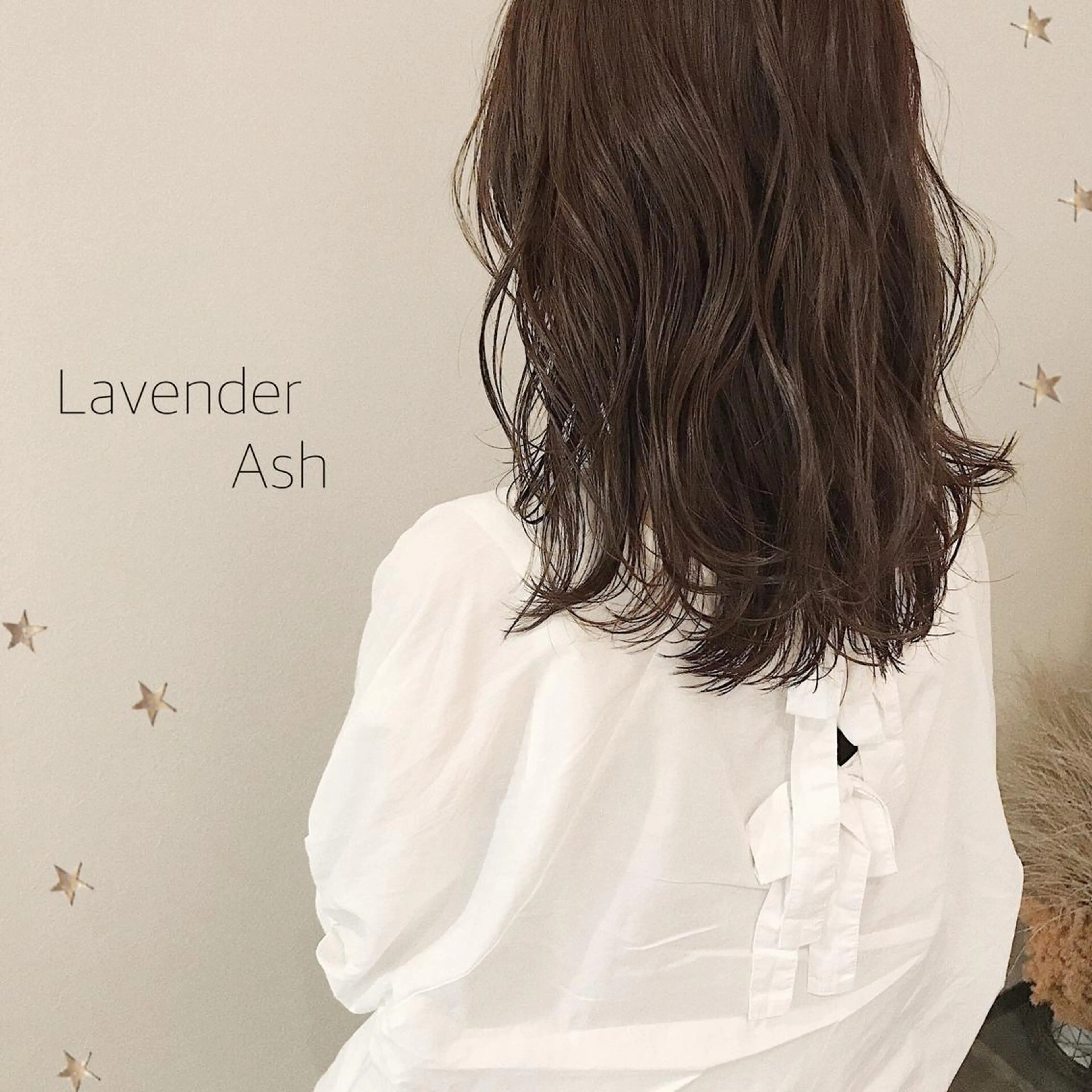 ミディアム カラー カット ヘアカラー 市川 千夏のヘアスタイル