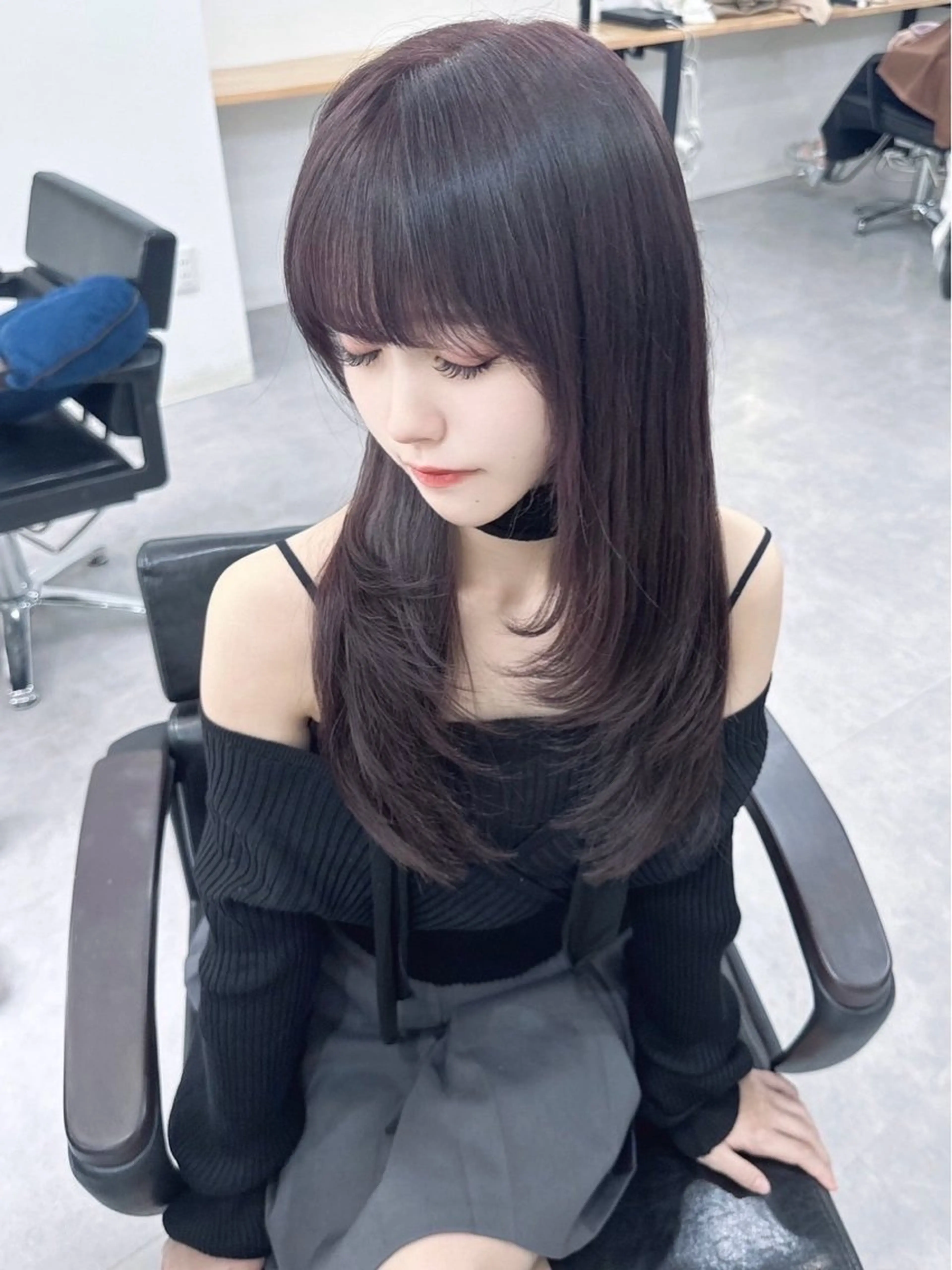 ロング カラー レイヤーカット 木村 美紅のヘアスタイル