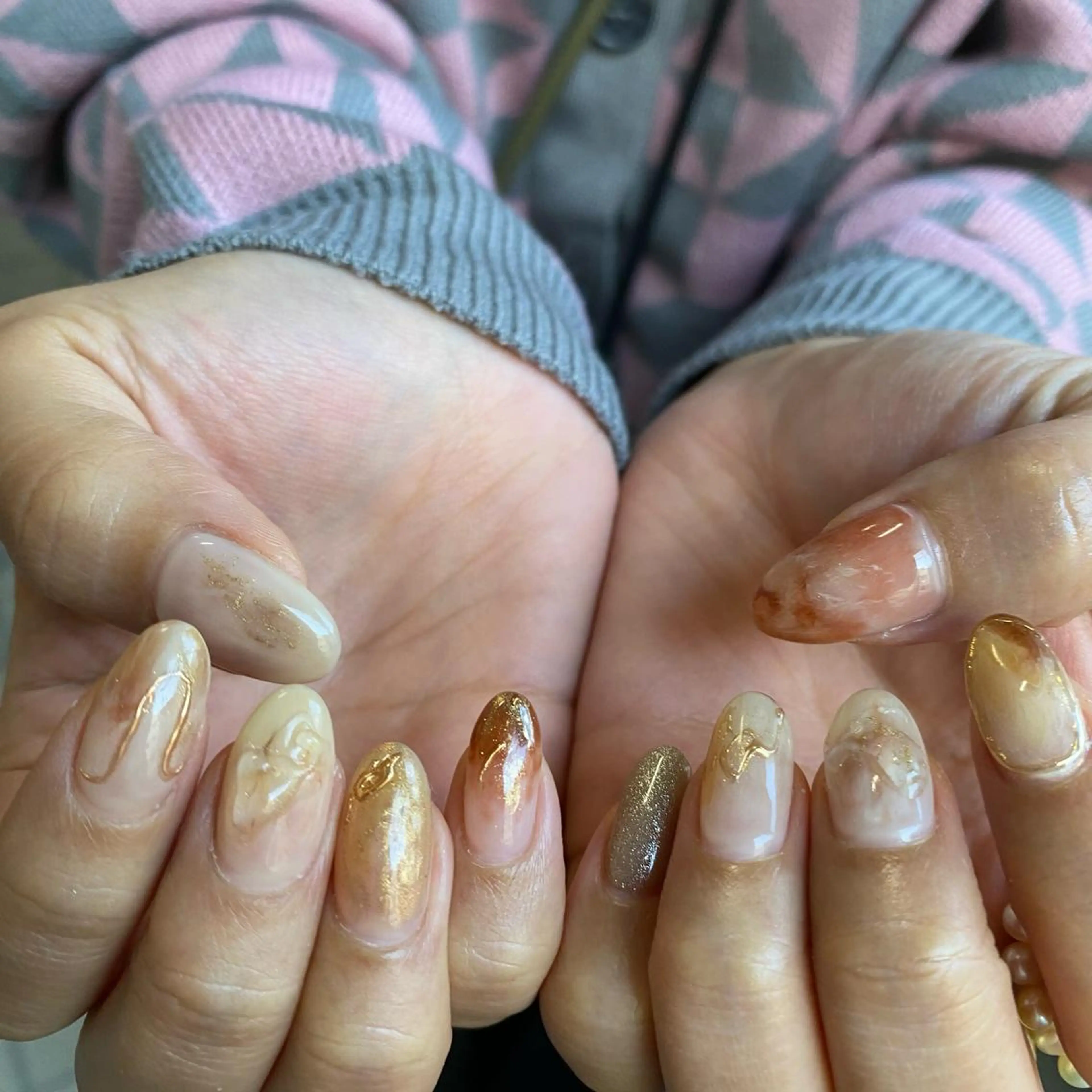 カラー ネイル scre as Etelのネイルデザイン