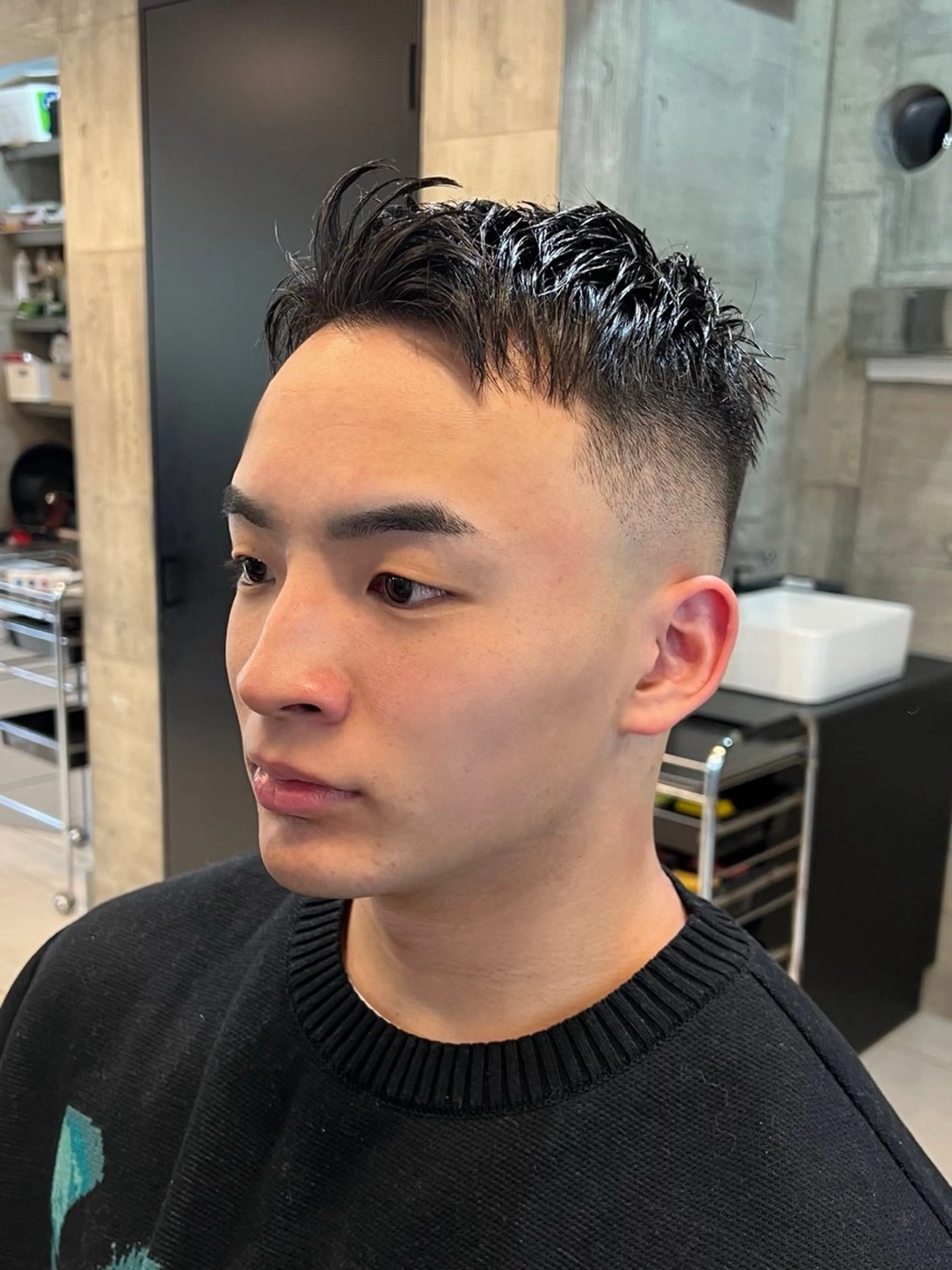 ショート メンズ カット ヘッドスパ BINGO HAIR WORKS 【ビンゴヘアワークス】所属・🎱メンズフェード 特化HYOGA🎱のヘアスタイル