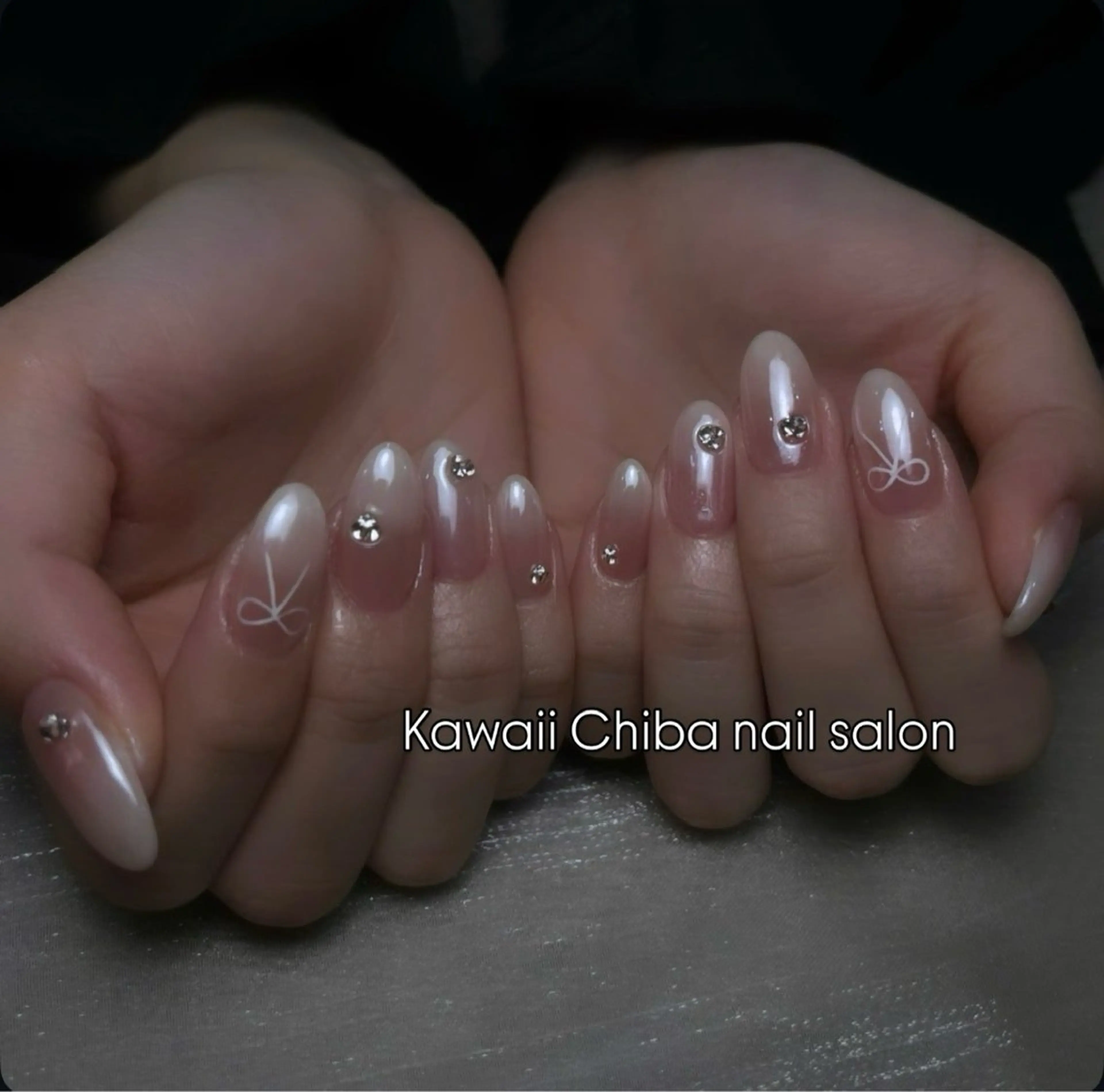 ネイル アートネイル クリアネイル ジェルネイル ハート 韓国ネイル Kawaii _Nailのネイルデザイン