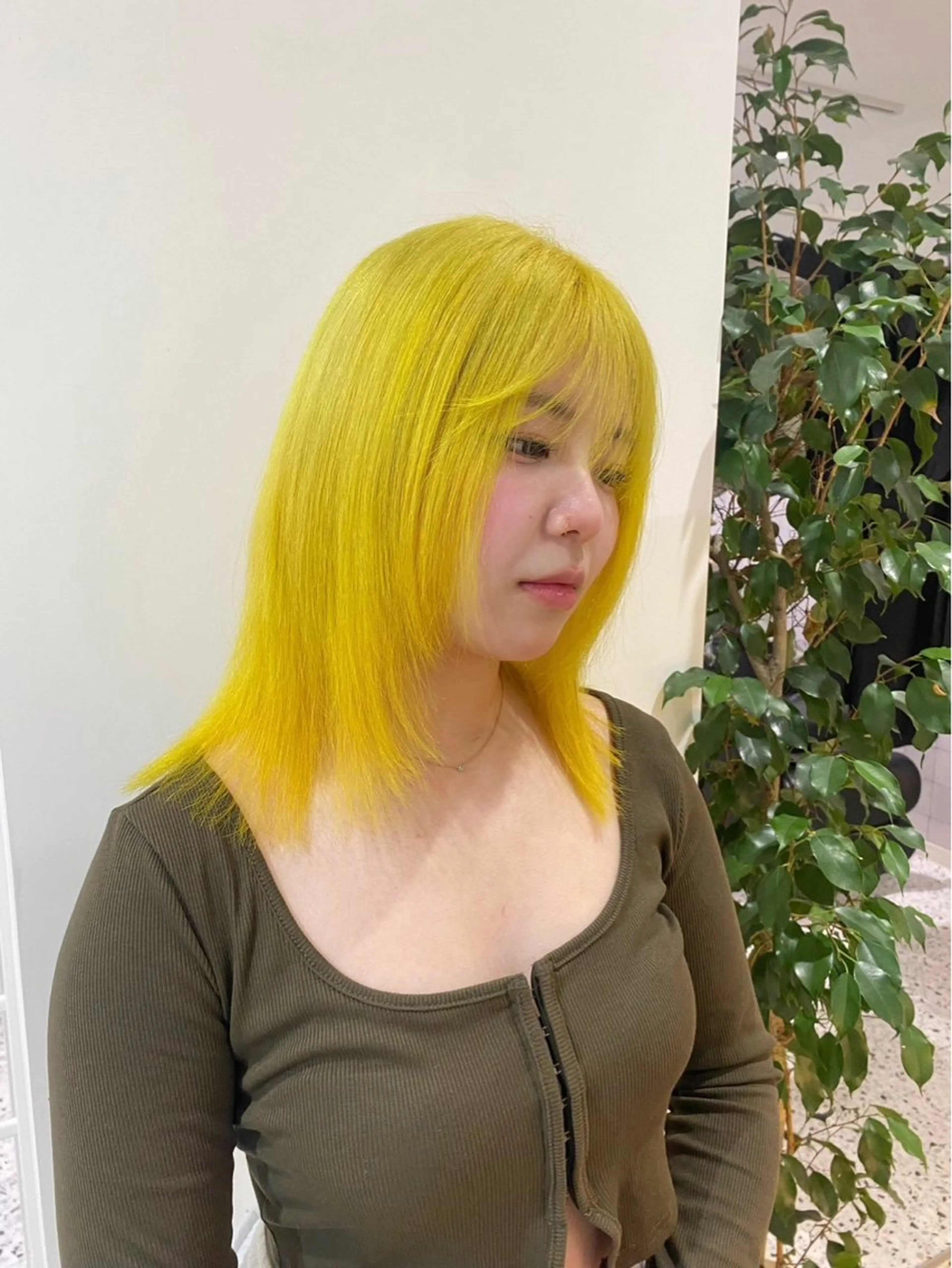 ミディアム カラー 縮毛矯正／韓国ヘア AO俊介🌐のヘアスタイル