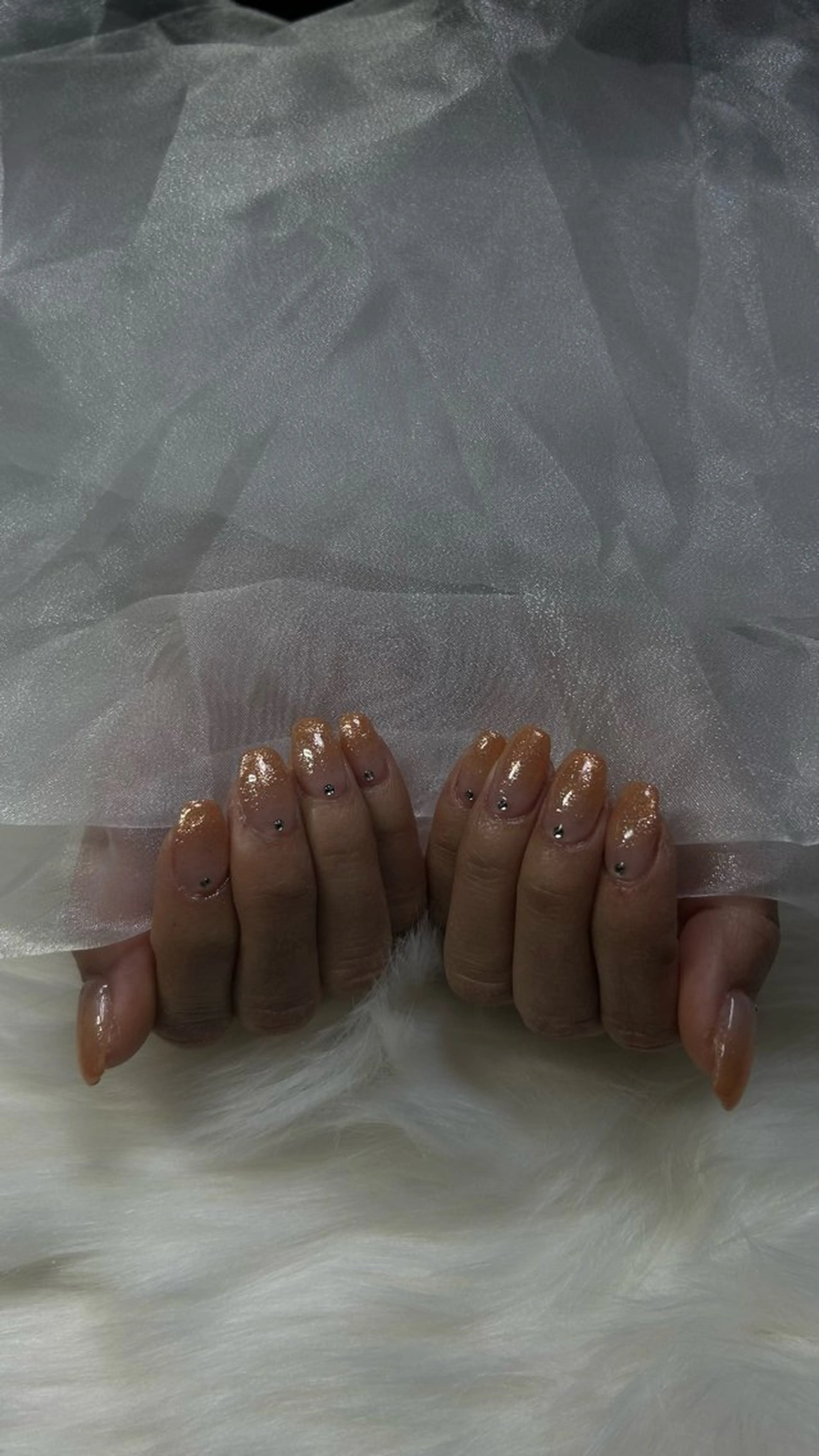 ラメグラデーション(クリアベース)の写真